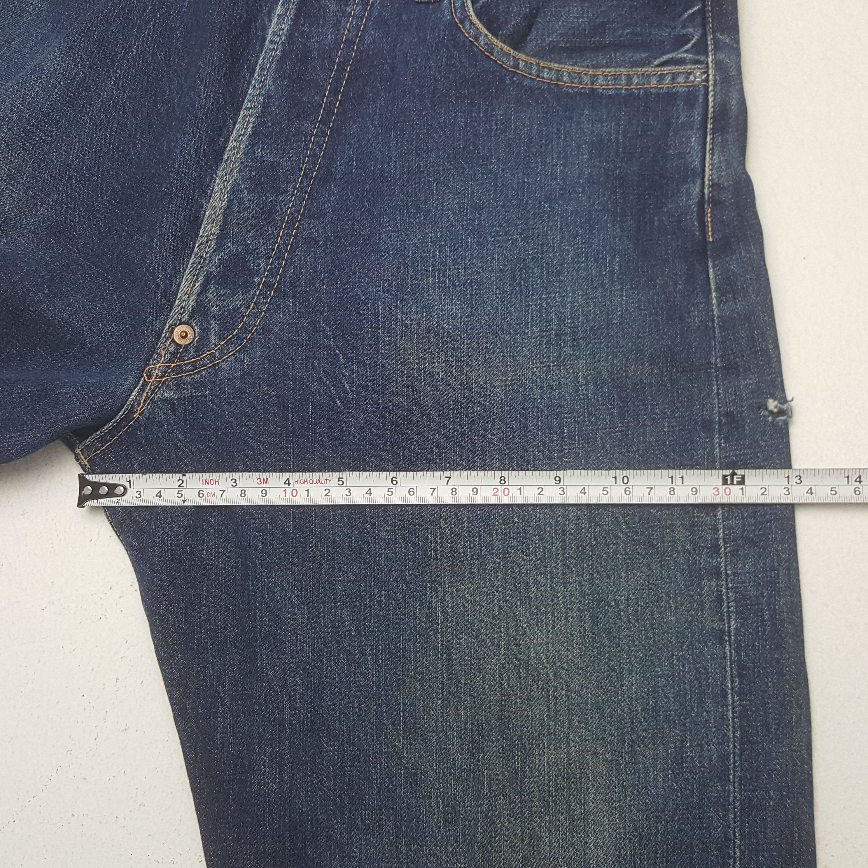 Japanese Brand Vintage Evis Japanese Brand Daicock Custom Art Denim Jeans Size US 29 - 9 Thumbnail