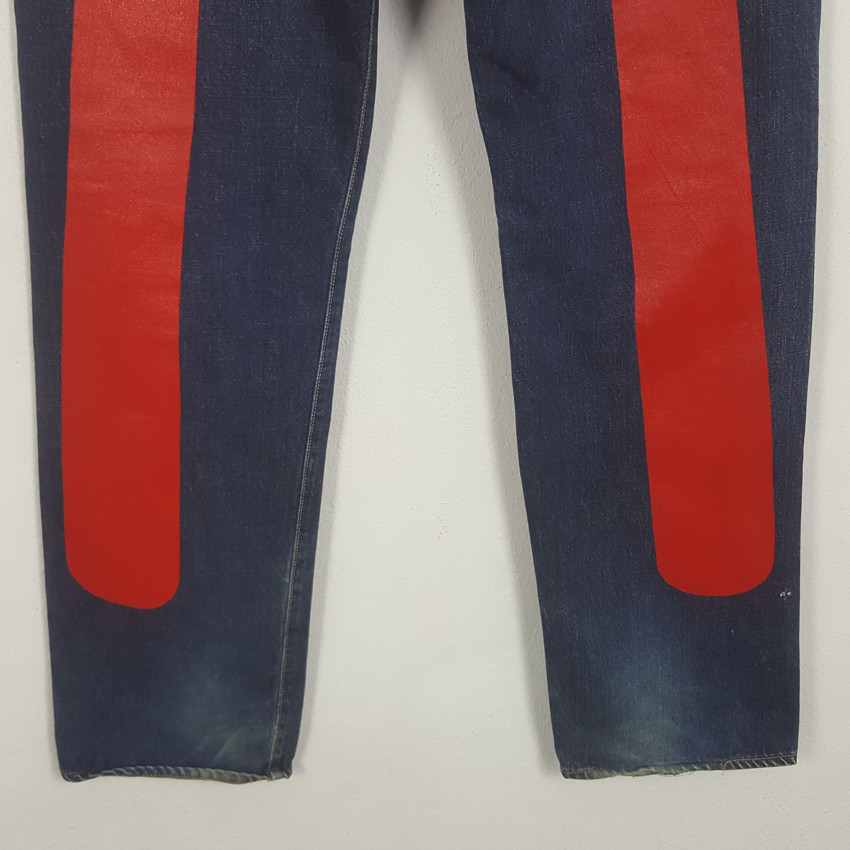 Japanese Brand Vintage Evis Japanese Brand Daicock Custom Art Denim Jeans Size US 29 - 3 Thumbnail