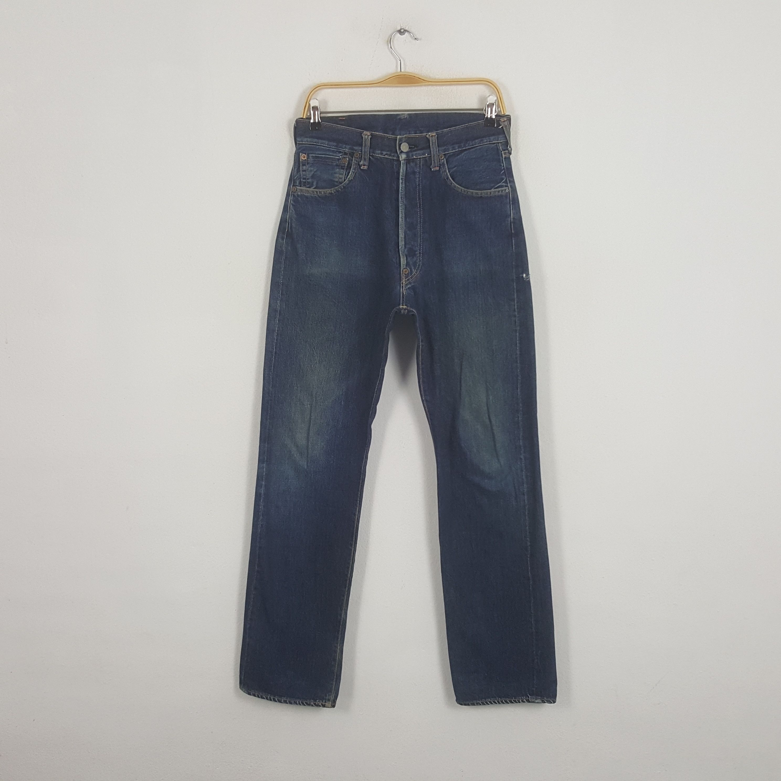 Japanese Brand Vintage Evis Japanese Brand Daicock Custom Art Denim Jeans Size US 29 - 4 Thumbnail