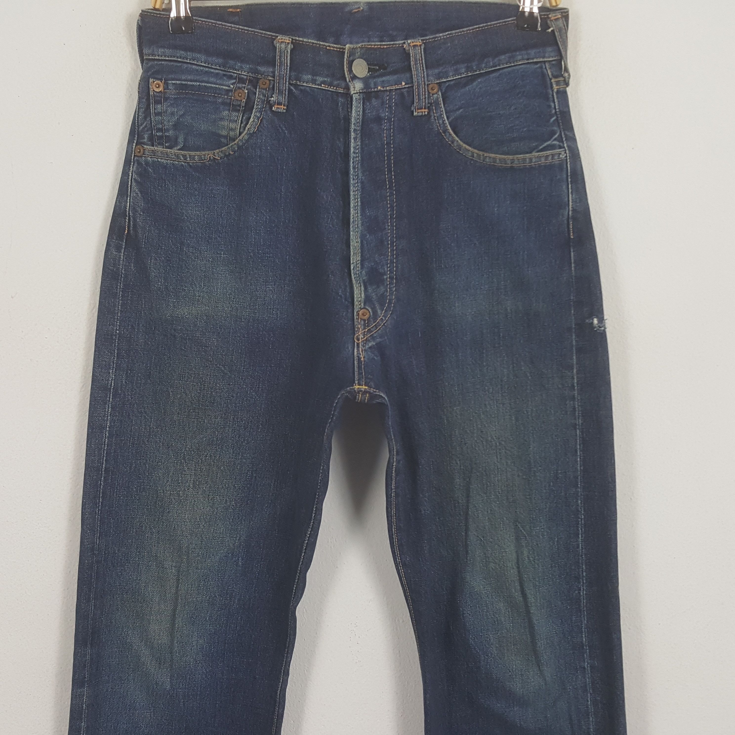 Japanese Brand Vintage Evis Japanese Brand Daicock Custom Art Denim Jeans Size US 29 - 5 Thumbnail