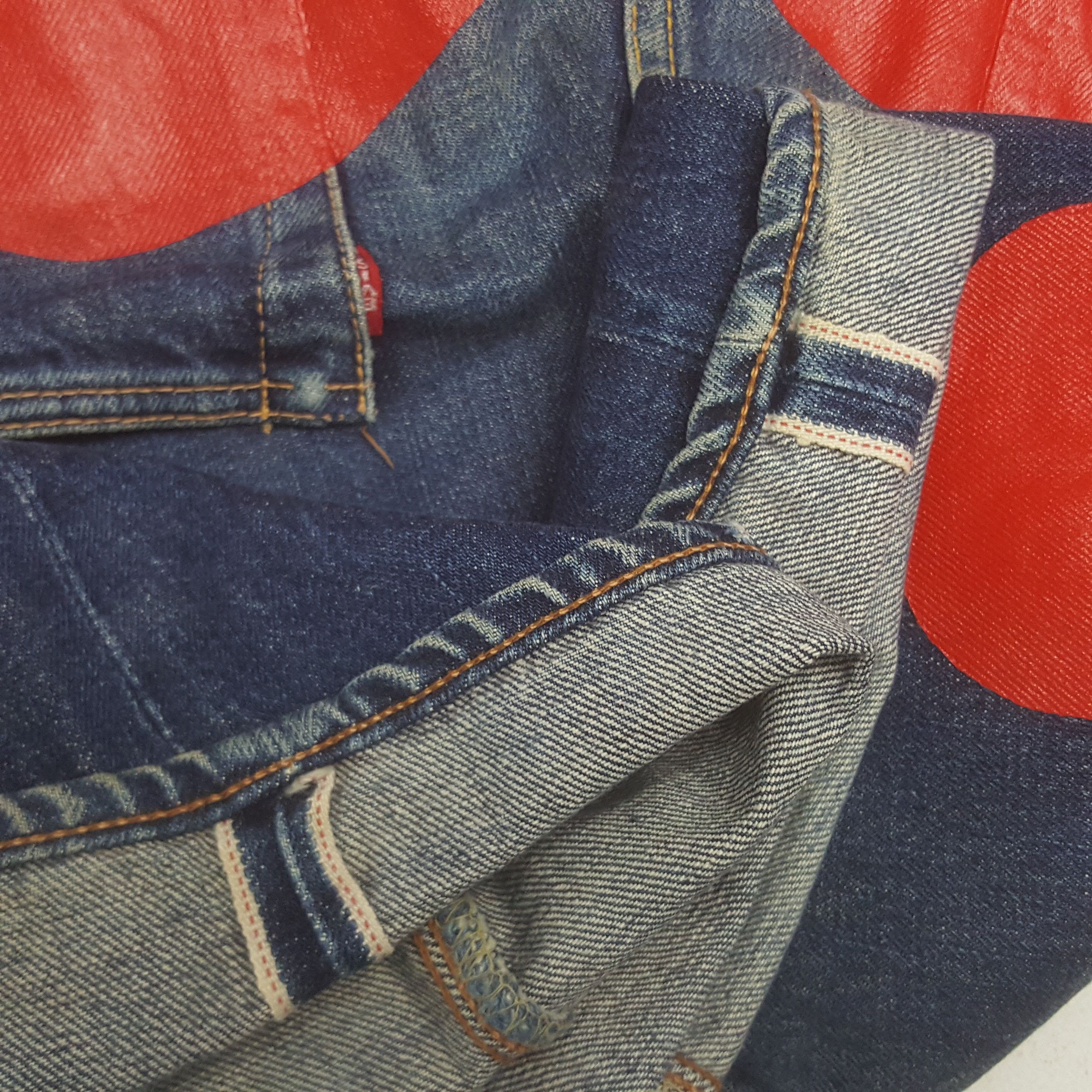 Japanese Brand Vintage Evis Japanese Brand Daicock Custom Art Denim Jeans Size US 29 - 14 Thumbnail