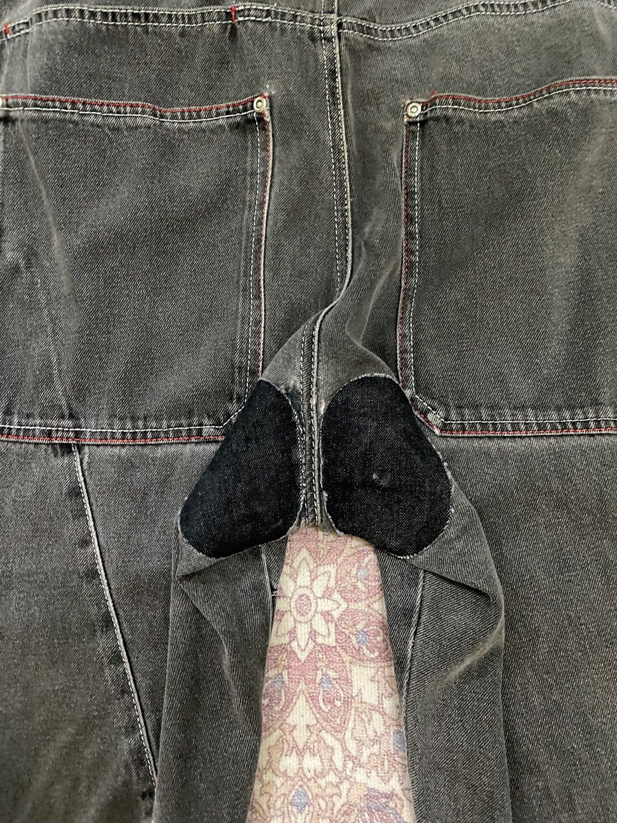 Japanese Brand CARGO DACK DIVE MICHAEL EMBROIDERED BAGGY DENIM Size US 39 - 15 Thumbnail