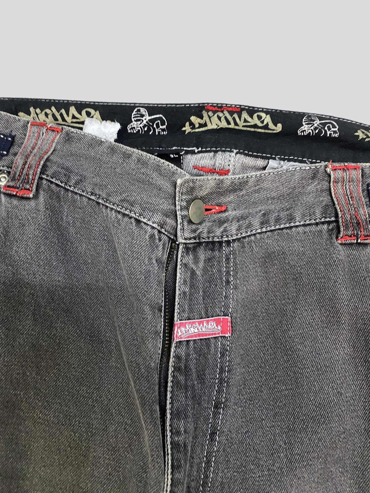 Japanese Brand CARGO DACK DIVE MICHAEL EMBROIDERED BAGGY DENIM Size US 39 - 9 Thumbnail