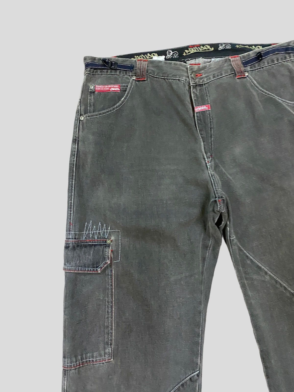 Japanese Brand CARGO DACK DIVE MICHAEL EMBROIDERED BAGGY DENIM Size US 39 - 5 Thumbnail