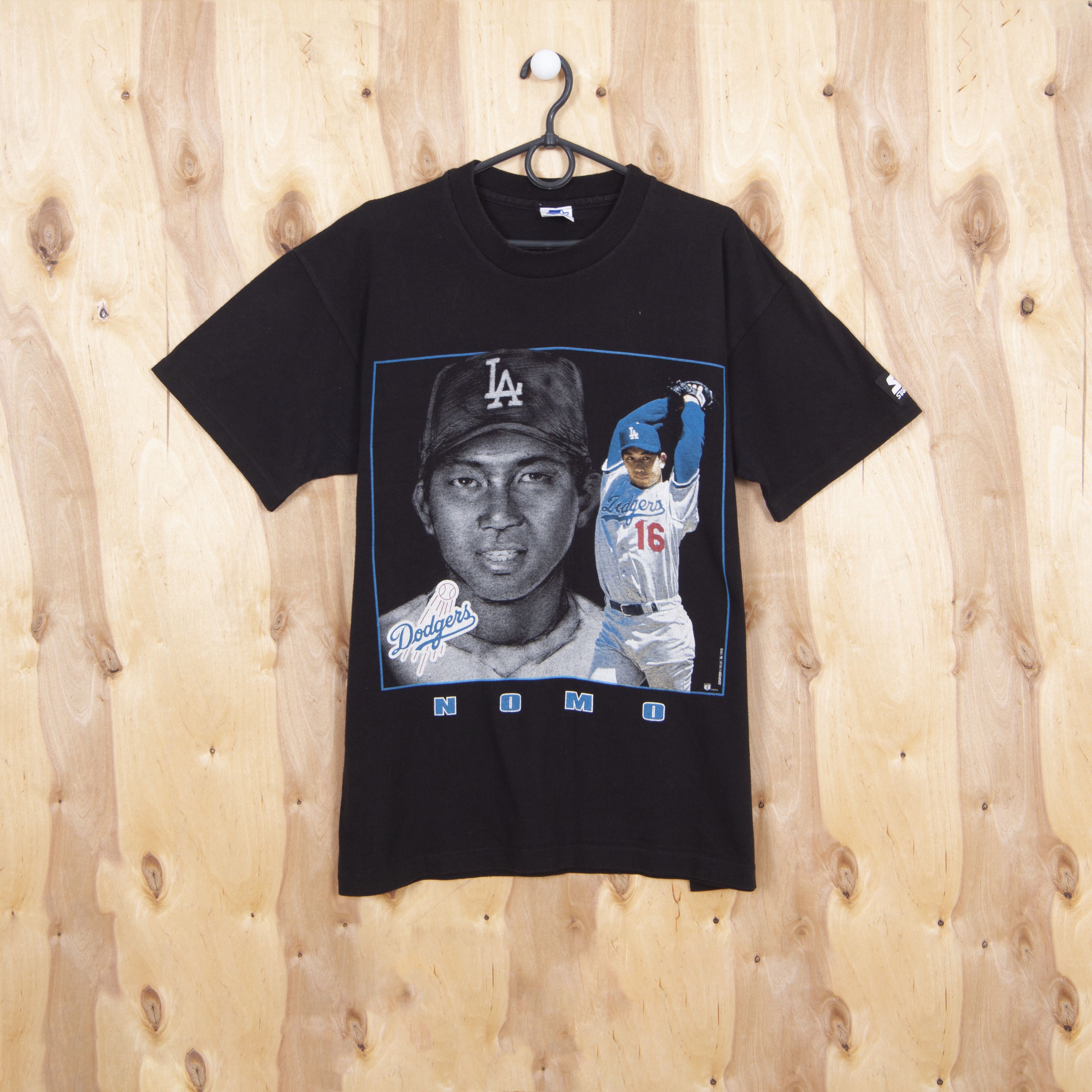 MLB × Vintage Vintage 1995 Rare Starter Nomo MLB Dodgers LA T-Shirt Tee Size US M / EU 48-50 / 2 - 1 Thumbnail