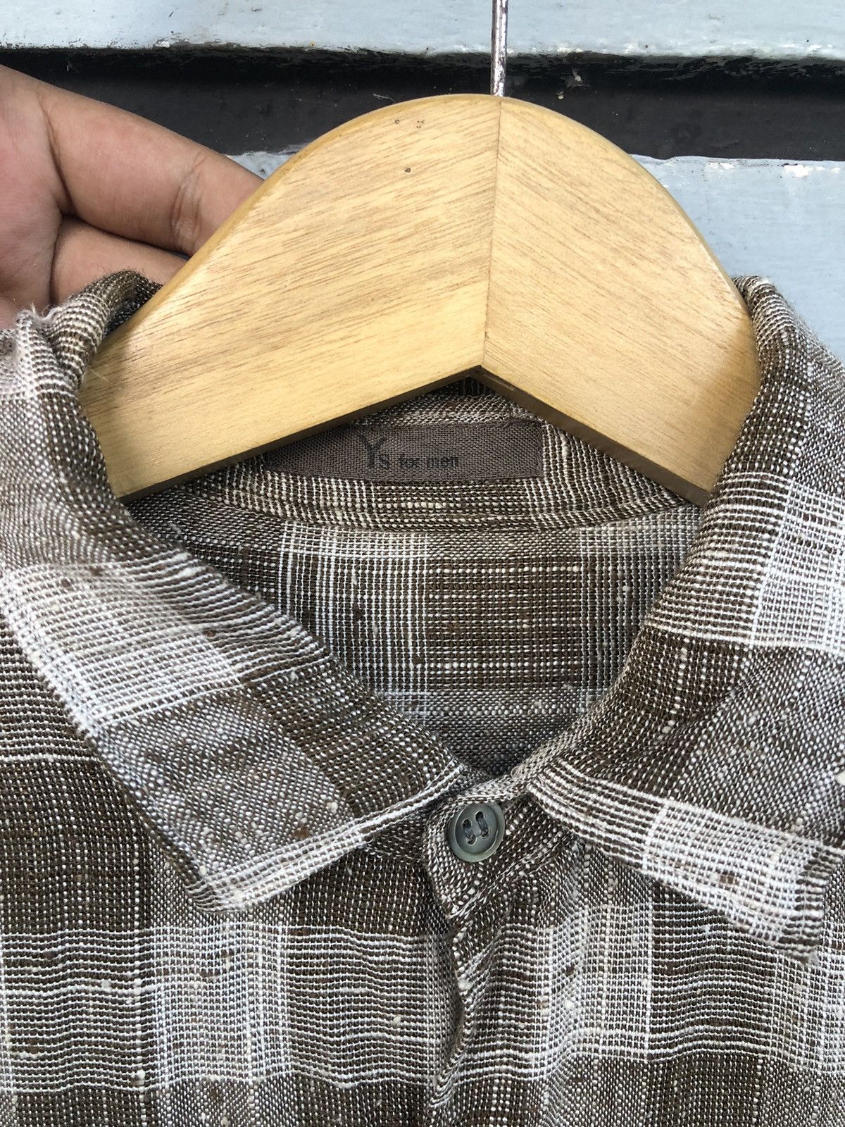 Y's for Men × Yohji Yamamoto Yohji Yamamoto Ysformen Plaid Rayon Shirt Size US XL / EU 56 / 4 - 6 Thumbnail