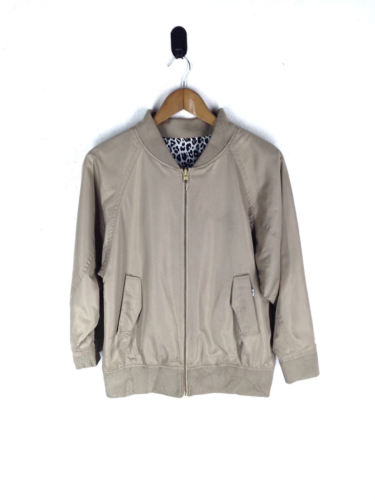image of Designer Lepsim Lowrys Farm Reversible Bombers Jacket in Grey, Men's (Size Medium)