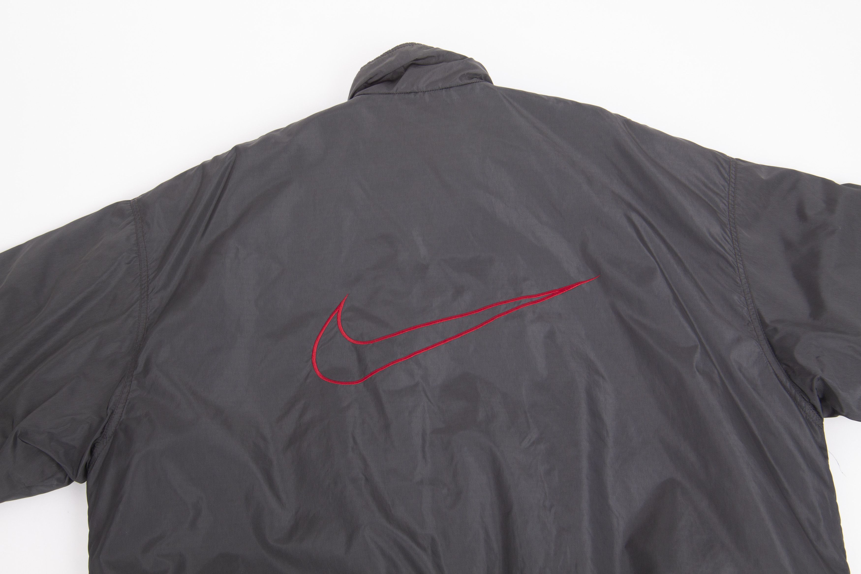Nike × Vintage Vintage 90s Nike Swoosh Reversible Big Logo Jacket Large Size US XL / EU 56 / 4 - 2 Thumbnail
