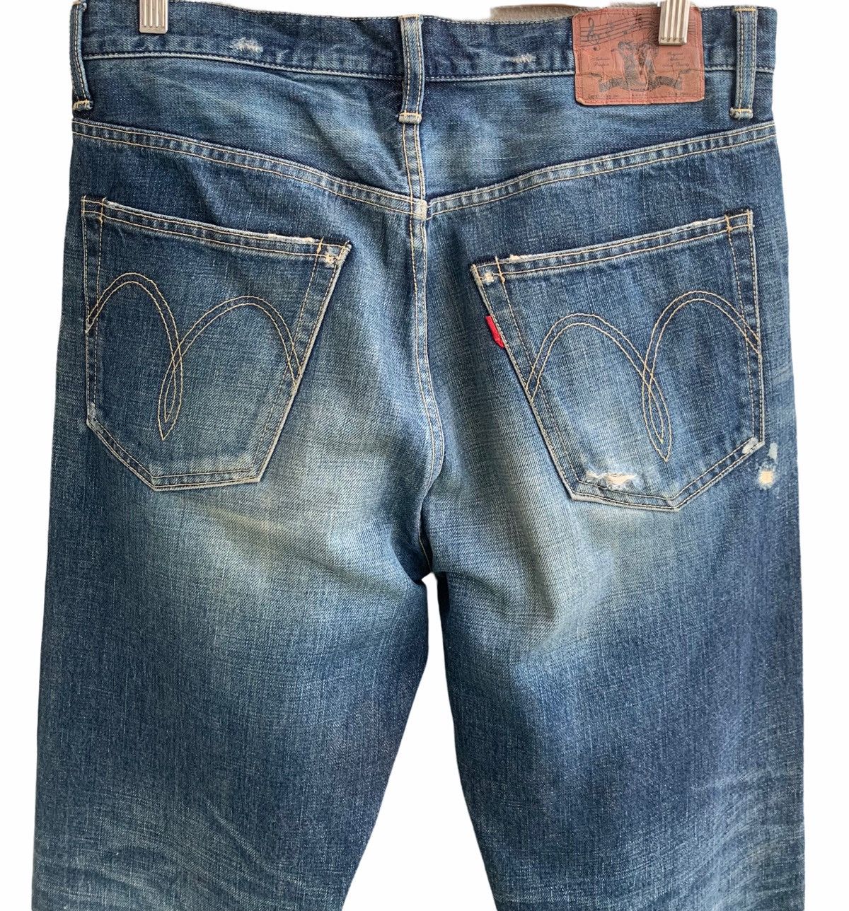 Japanese Brand Japanese brand Glamb Distressed denim Jeans size 32 Size US 33 - 5 Thumbnail