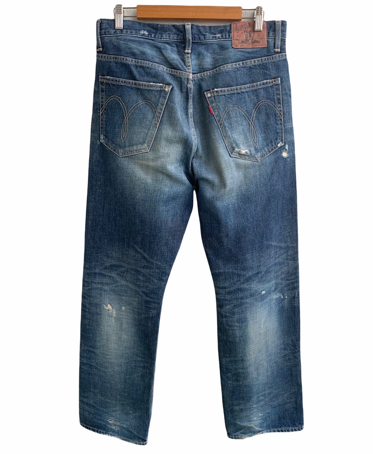 Japanese Brand Japanese brand Glamb Distressed denim Jeans size 32 Size US 33 - 2 Thumbnail
