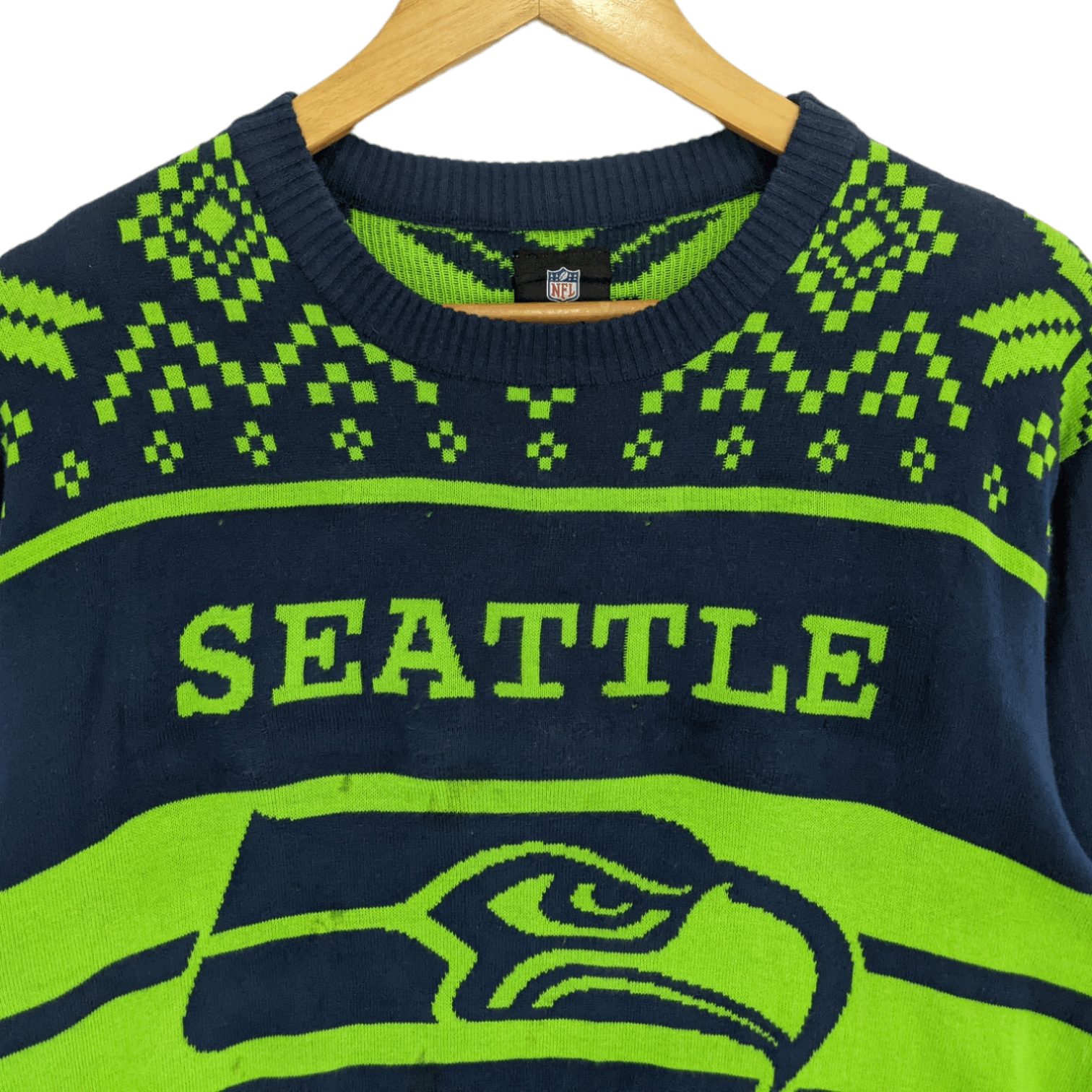 NFL NFL Seattle Seahawks American Football Knitwear Sweatshirt Size US L / EU 52-54 / 3 - 3 Thumbnail