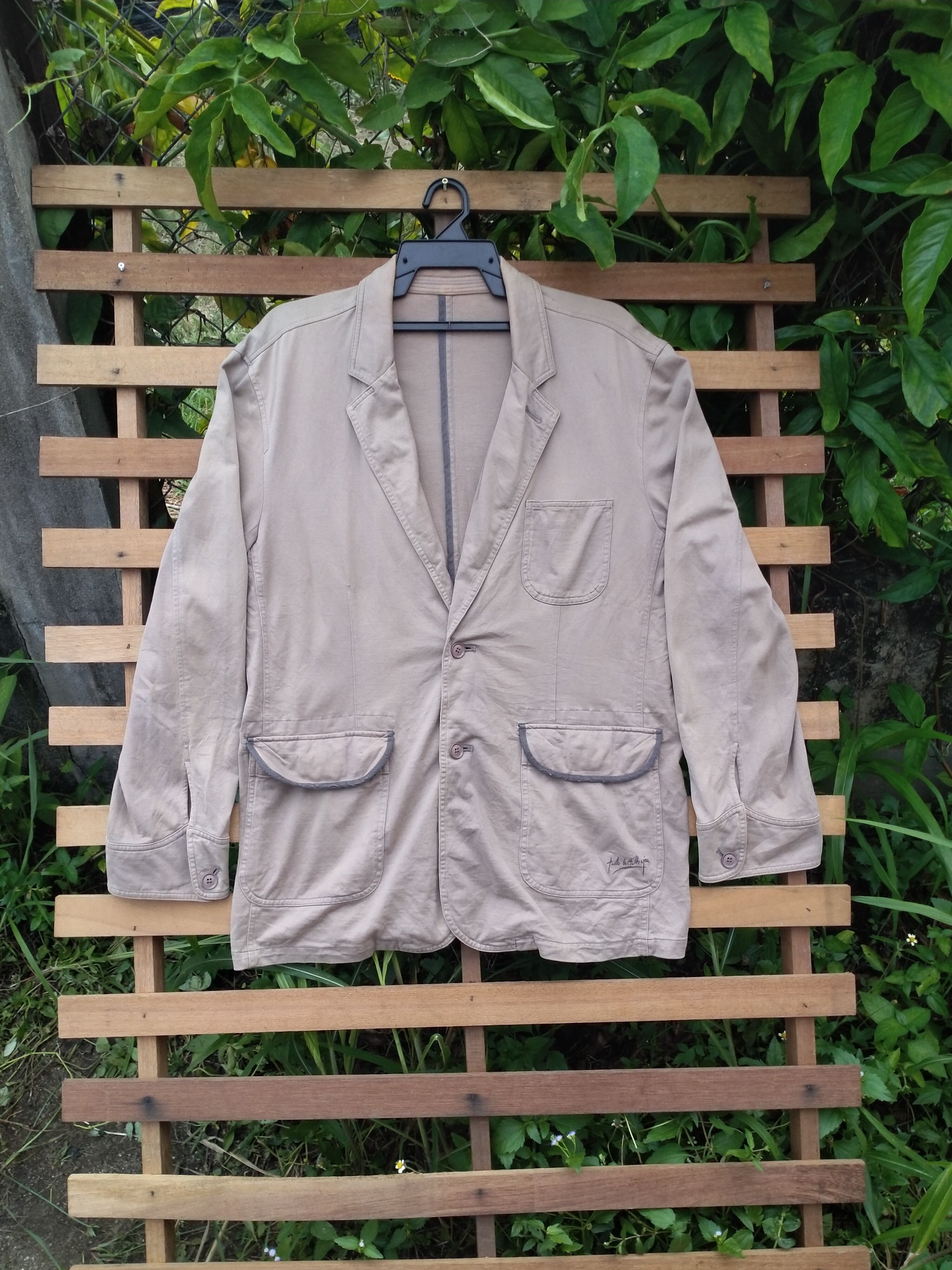 Japanese Brand JEAN CHARLES DE CASTELBAJAC COTTON BLAZER Size US M / EU 48-50 / 2 - 2 Thumbnail