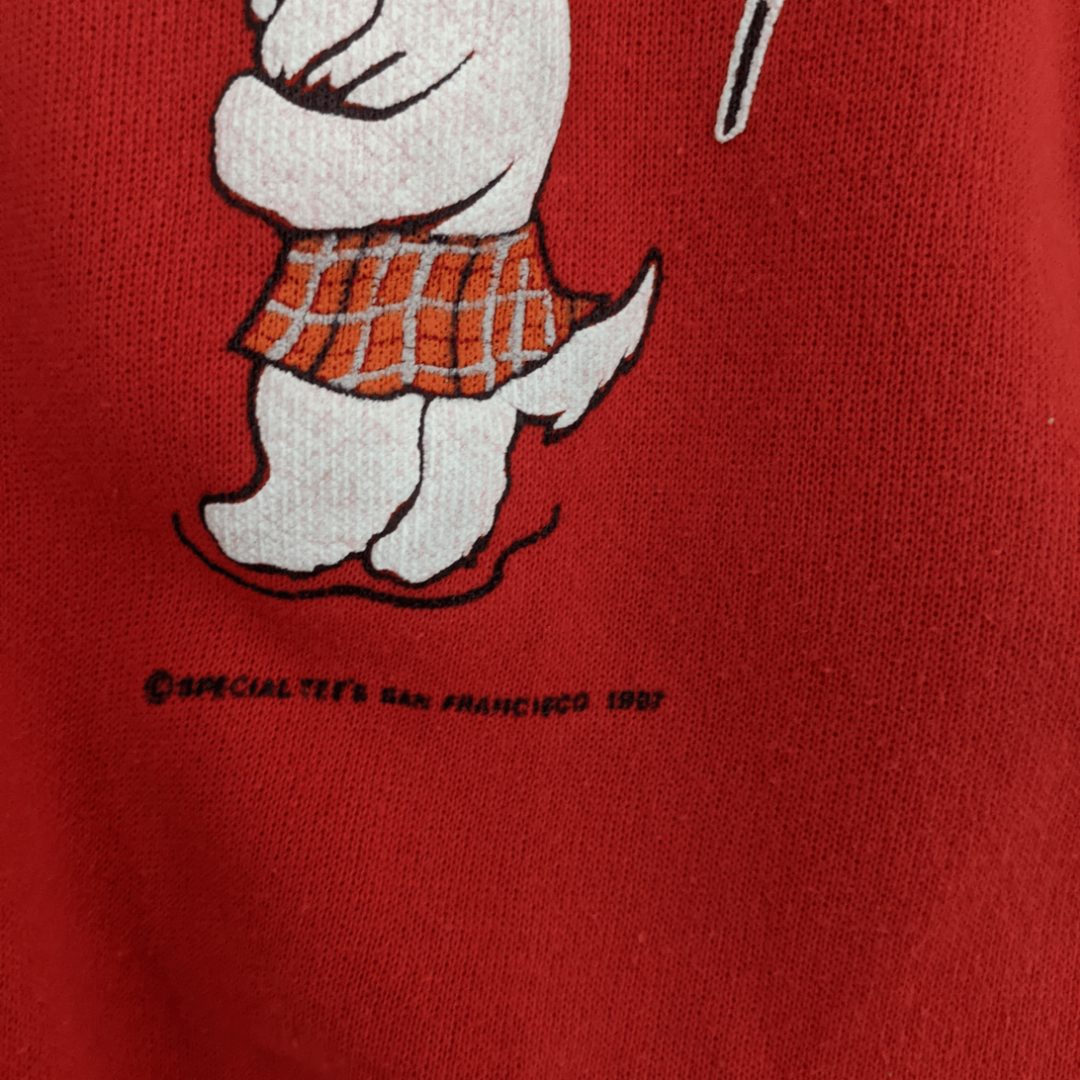 Hanes Vintage 80's HANES 1987 Dog Play Volleyball Sweatshirt Size US M / EU 48-50 / 2 - 4 Thumbnail