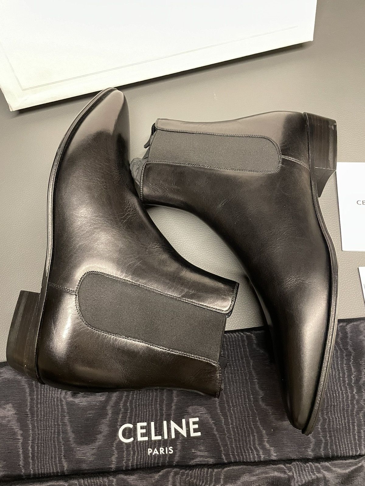 Celine × Hedi Slimane Super Runway Brand NEW Hedi Chelsea Boots Limited Edition Size US 7.5 / EU 40-41 - 13 Thumbnail