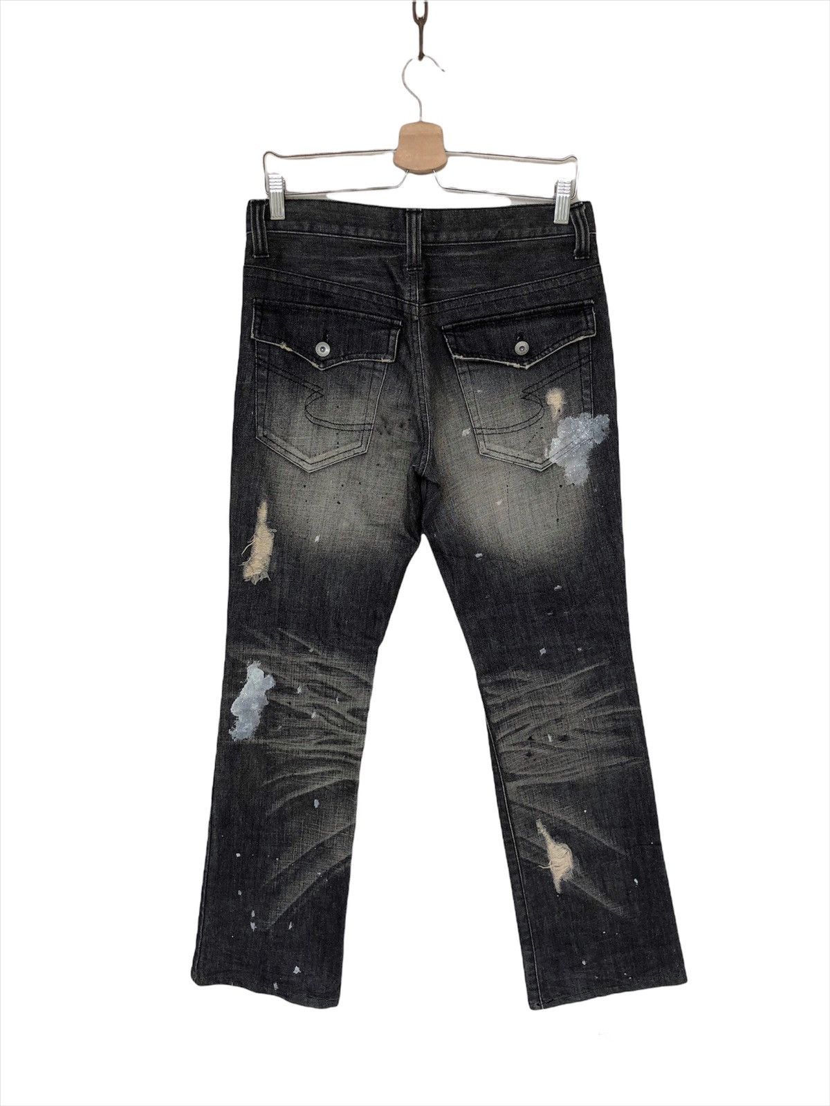 semanticdesign SICK🔥Semantic Design 🇯🇵 Crazy Patchwork Distressed Denjm Size US 32 / EU 48 - 3 Thumbnail