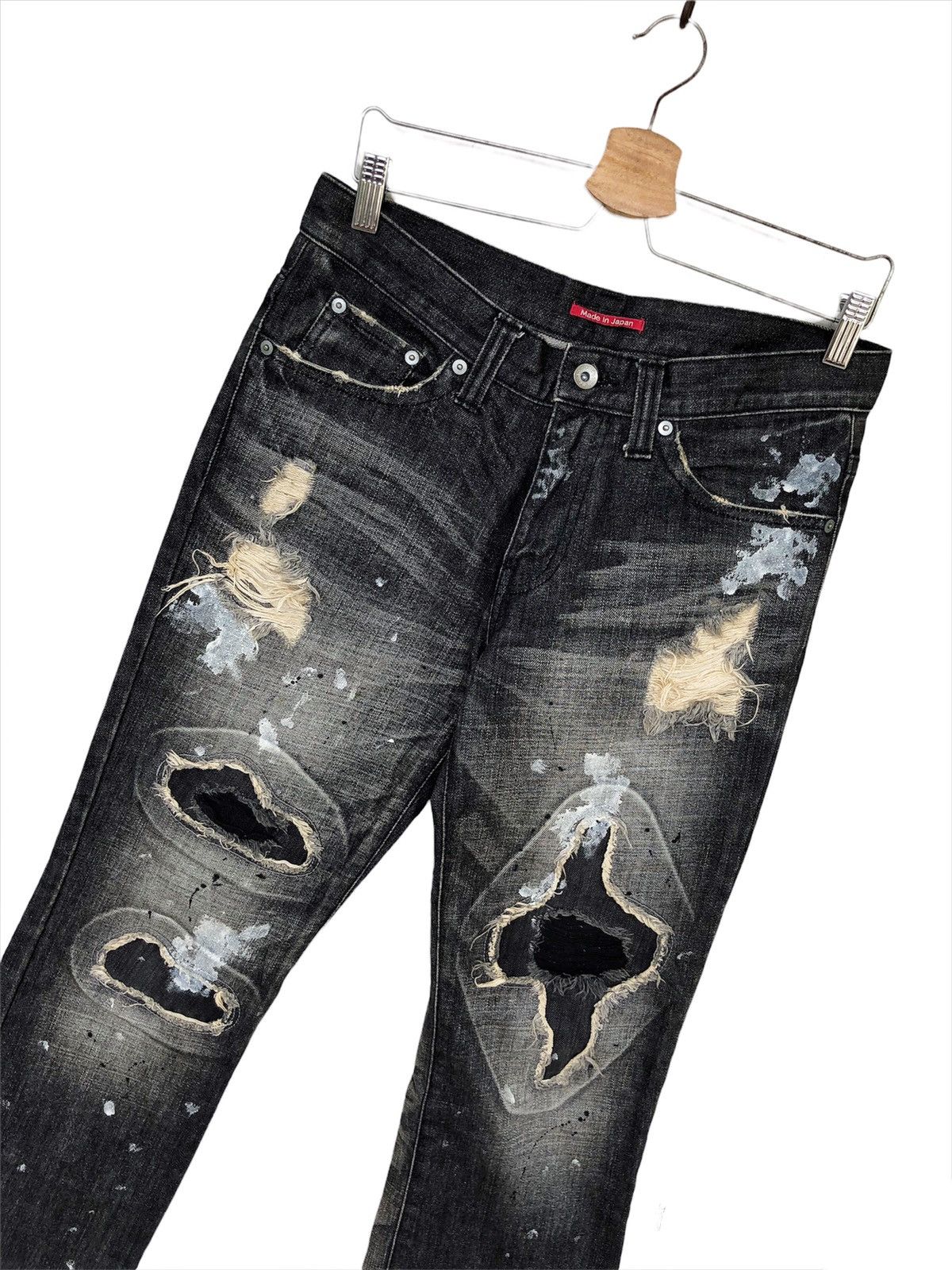 semanticdesign SICK🔥Semantic Design 🇯🇵 Crazy Patchwork Distressed Denjm Size US 32 / EU 48 - 4 Thumbnail