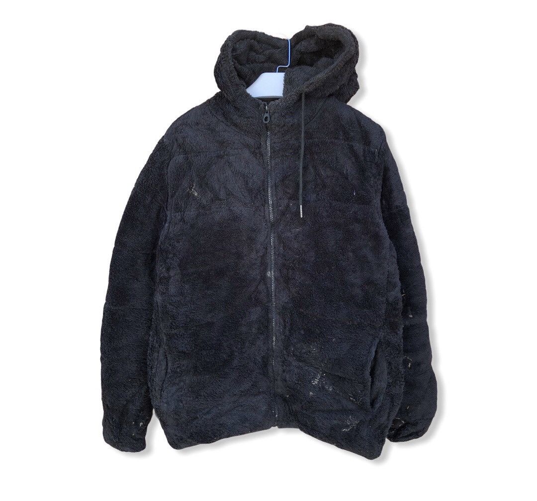 Restoration Fleece Black Hoodies Jacket