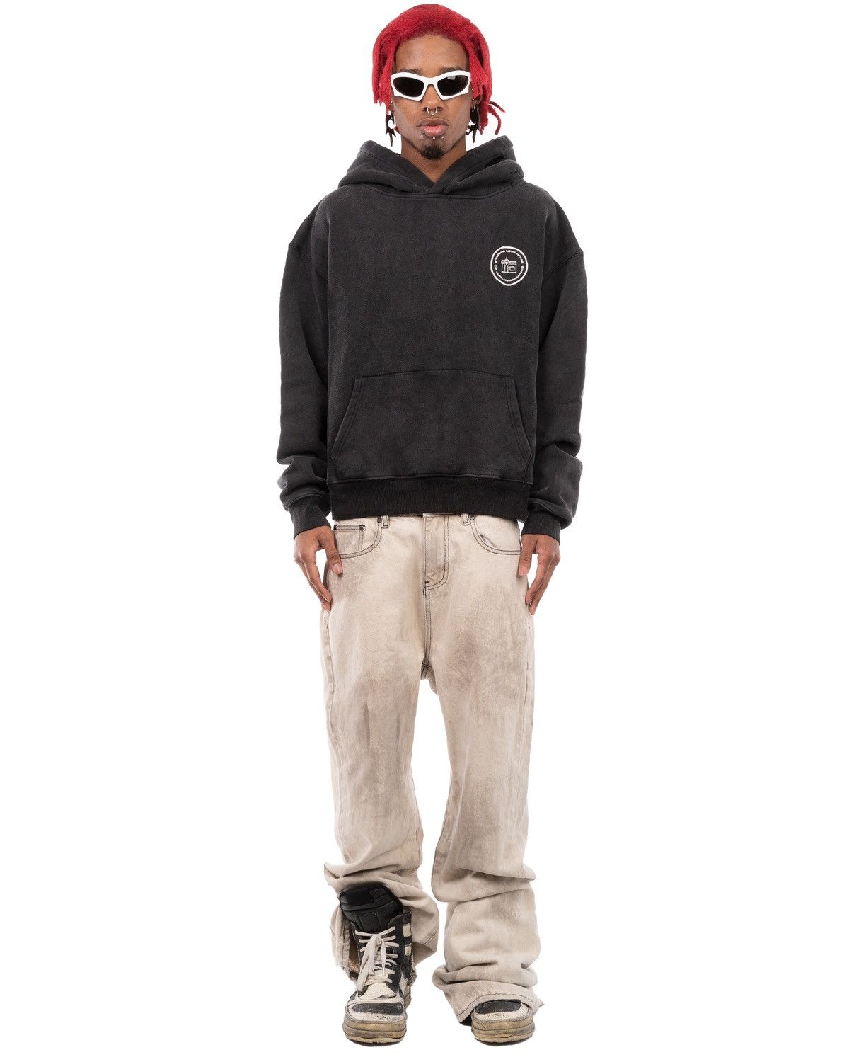 Designer × Japanese Brand Eternal Love Off White Dirty Flared Denim Size US 34 / EU 50 - 4 Thumbnail