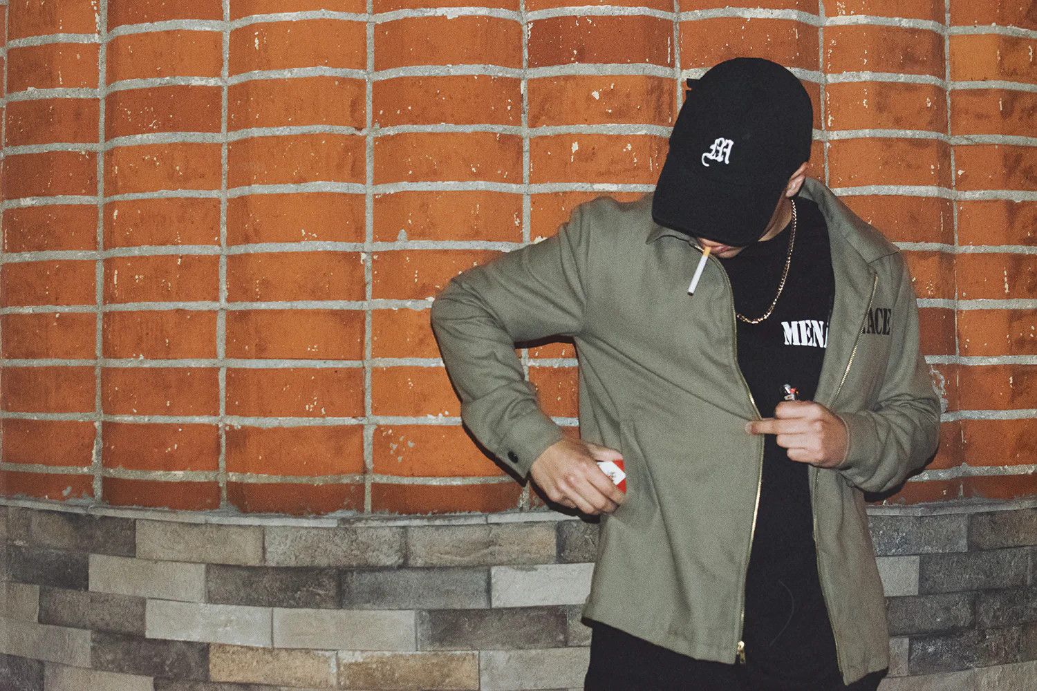 Menace Menace Logo Canvas Work Jacket - Beige Medium Size US M / EU 48-50 / 2 - 11 Thumbnail