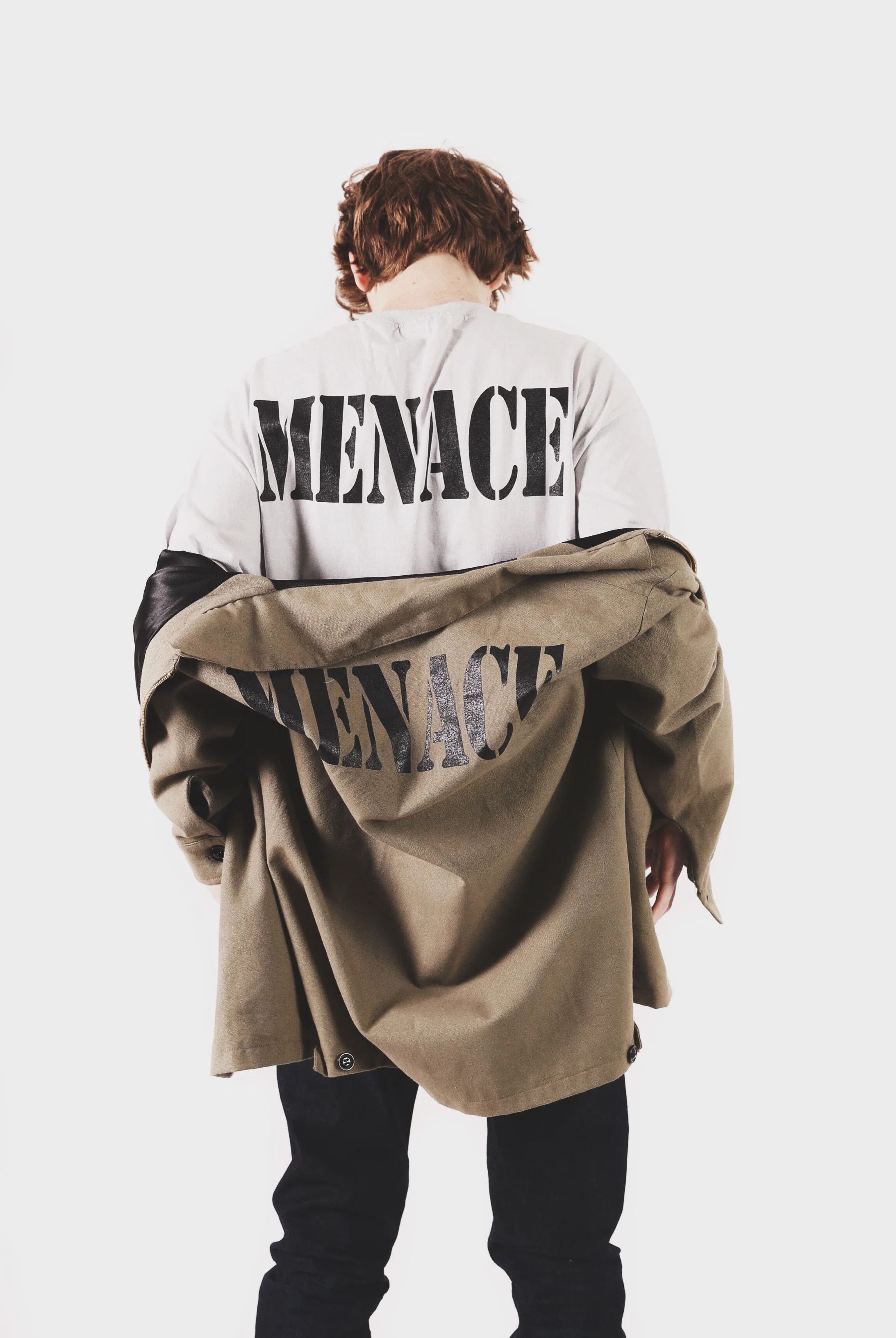Menace Menace Logo Canvas Work Jacket - Beige Medium Size US M / EU 48-50 / 2 - 6 Thumbnail