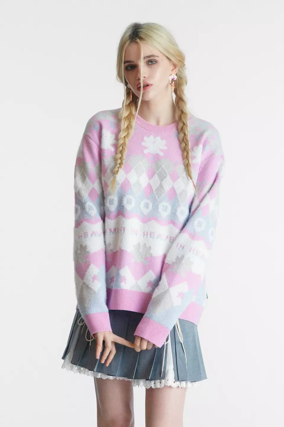 Heaven by Marc Jacobs Mimi In Heaven Brushed Knit Sweater Marc Jacobs Pink Wade Size M / US 6-8 / IT 42-44 - 5 Thumbnail