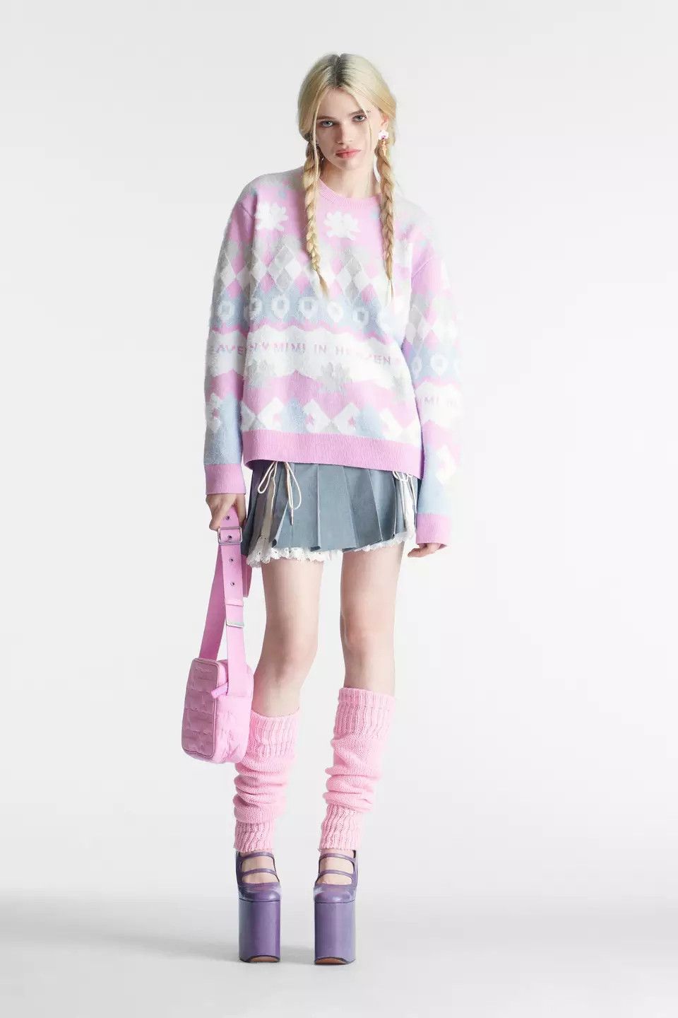 Heaven by Marc Jacobs Mimi In Heaven Brushed Knit Sweater Marc Jacobs Pink Wade Size M / US 6-8 / IT 42-44 - 7 Thumbnail