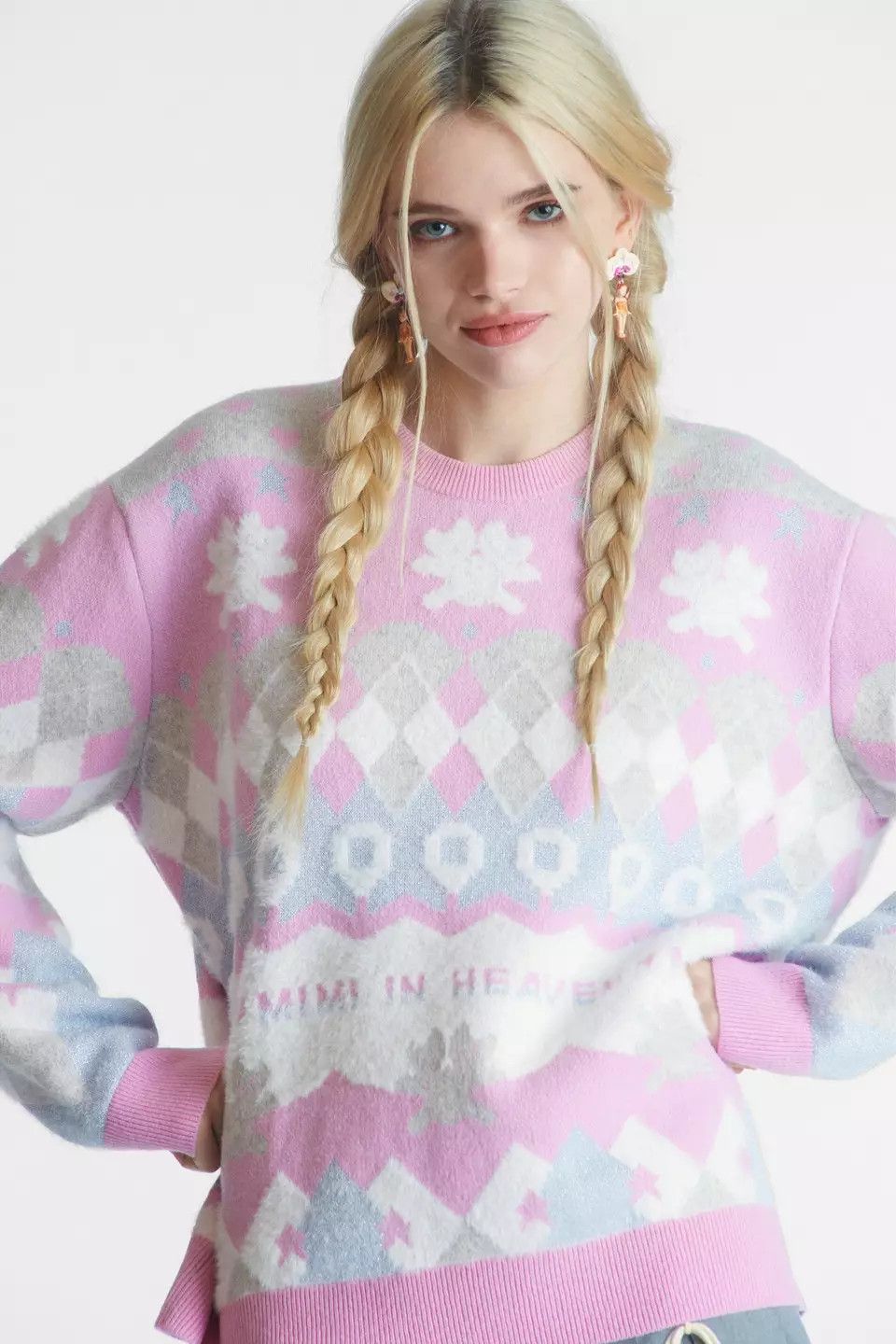 Heaven by Marc Jacobs Mimi In Heaven Brushed Knit Sweater Marc Jacobs Pink Wade Size M / US 6-8 / IT 42-44 - 6 Thumbnail