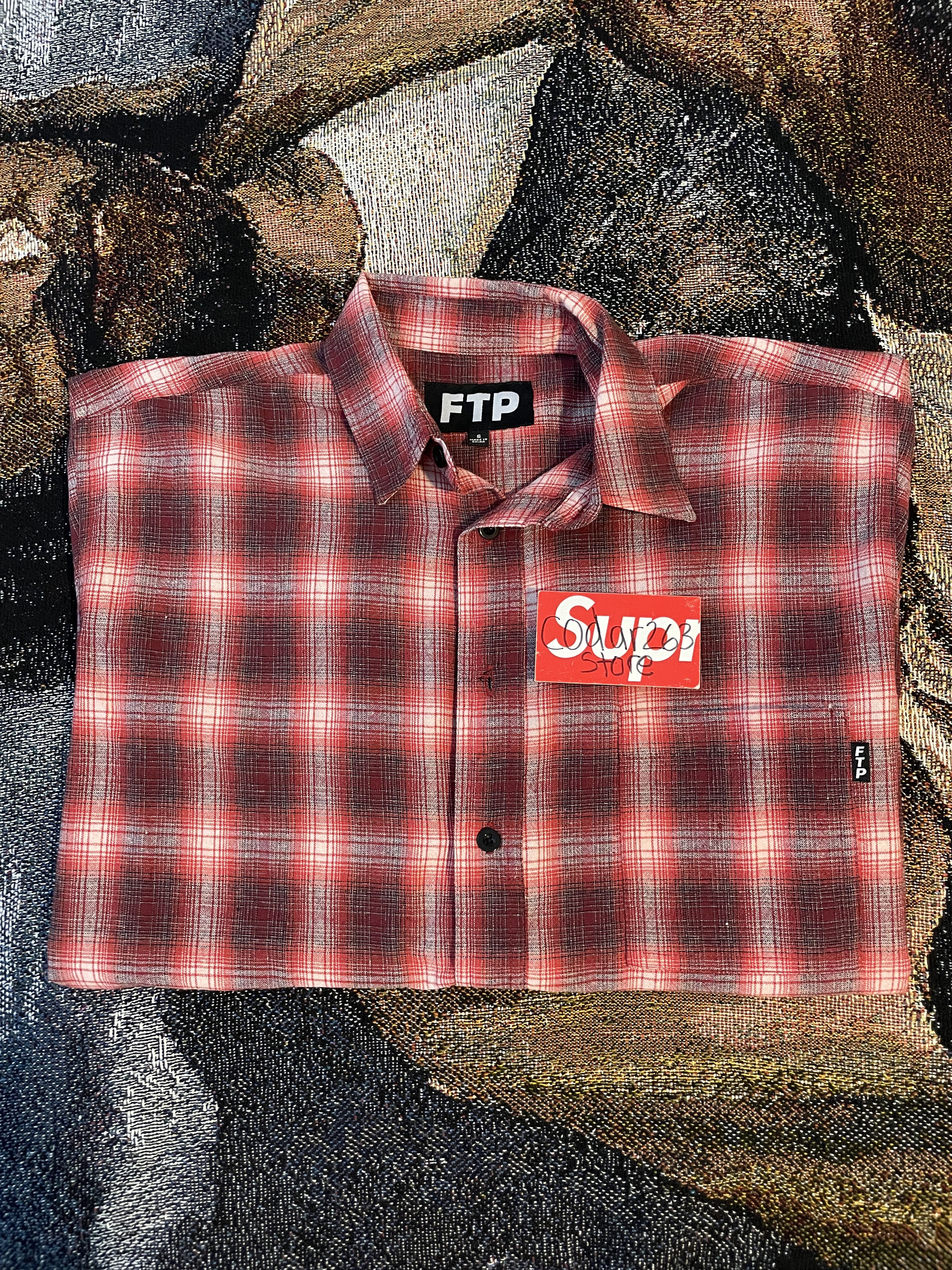 Fuck The Population FTP Shadow Plaid Button Down Shirt Fuck the Population Red Size US S / EU 44-46 / 1 - 1 Thumbnail