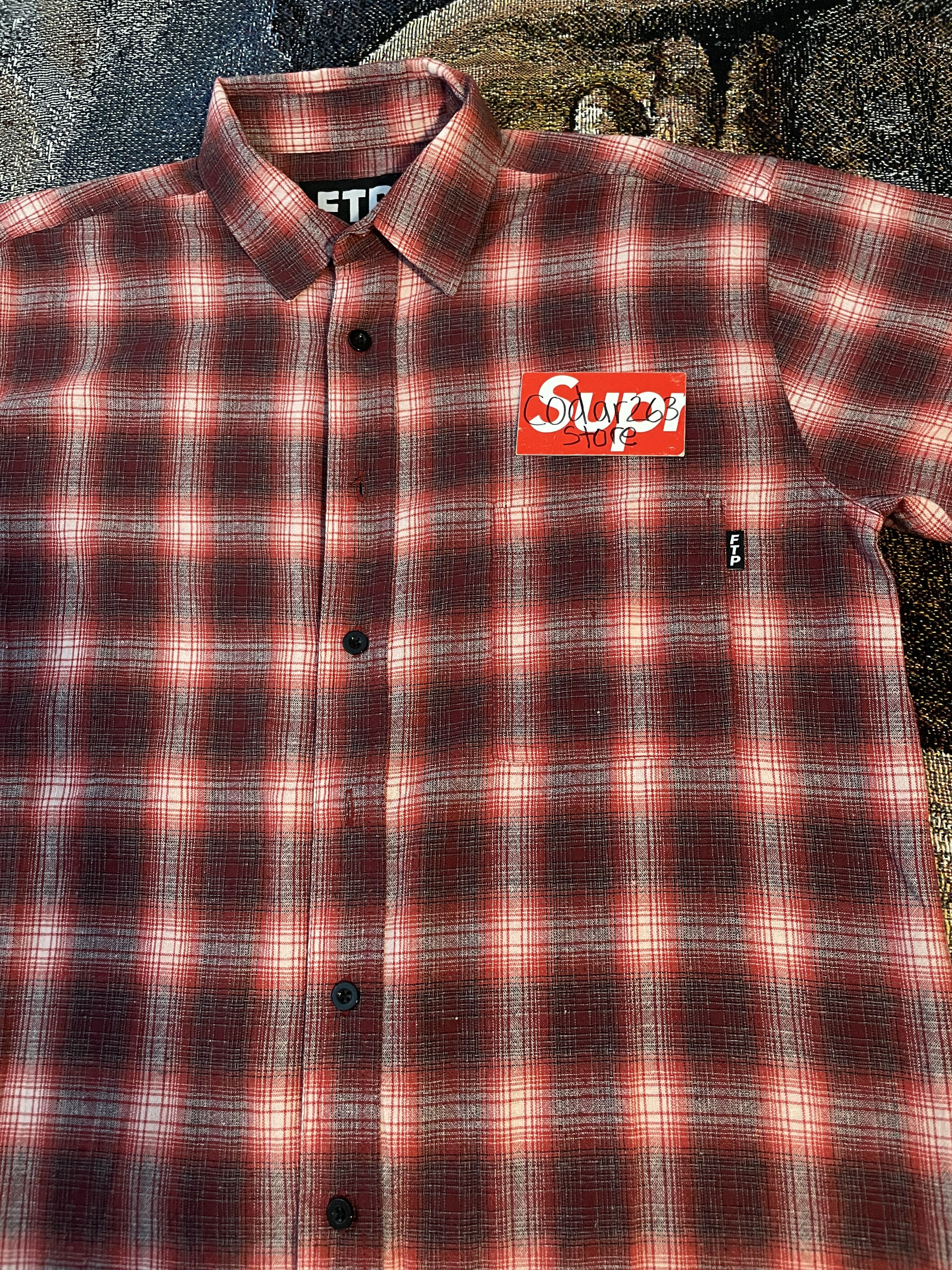 Fuck The Population FTP Shadow Plaid Button Down Shirt Fuck the Population Red Size US S / EU 44-46 / 1 - 3 Thumbnail