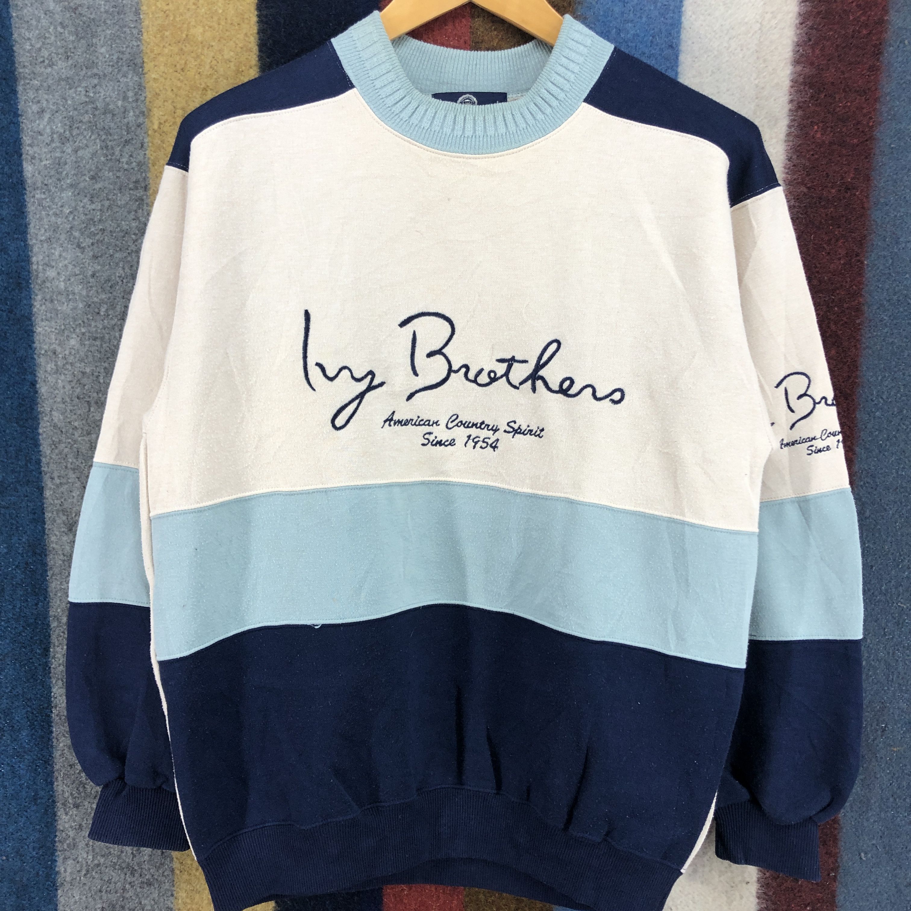 Japanese Brand IVY BROTHERS Crew Neck Sweatshirt #025-01 Size US M / EU 48-50 / 2 - 2 Thumbnail