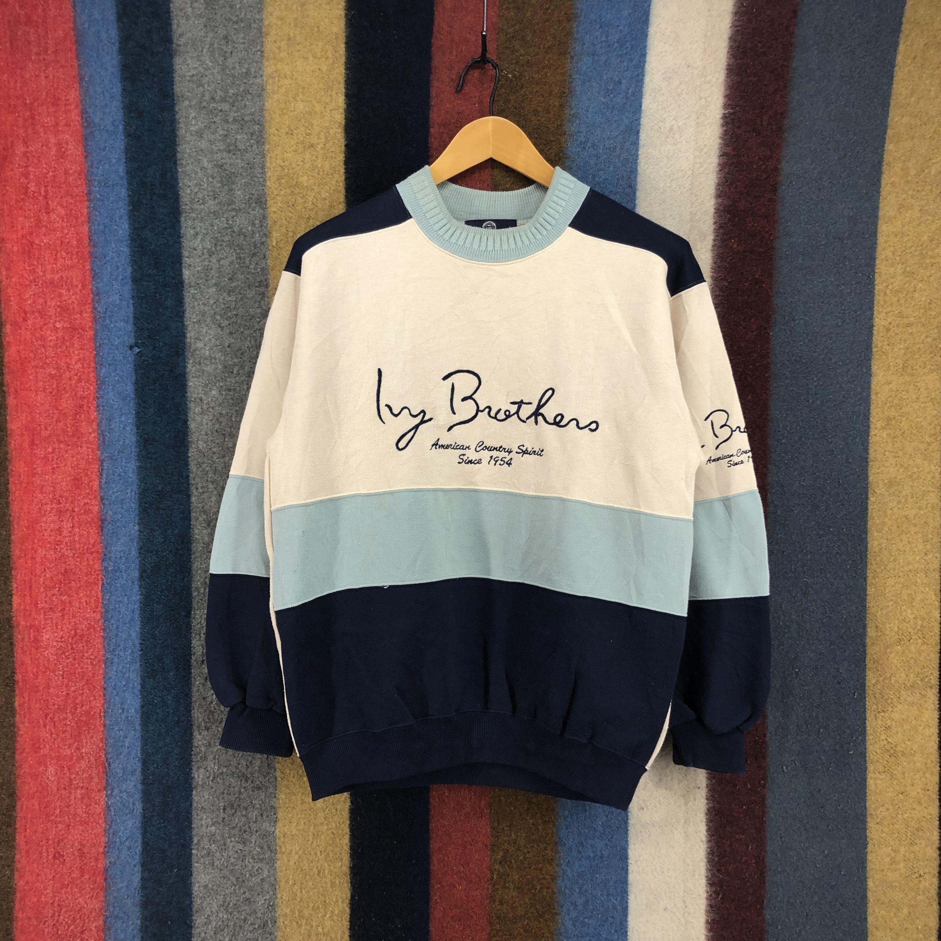 Japanese Brand IVY BROTHERS Crew Neck Sweatshirt #025-01 Size US M / EU 48-50 / 2 - 1 Thumbnail
