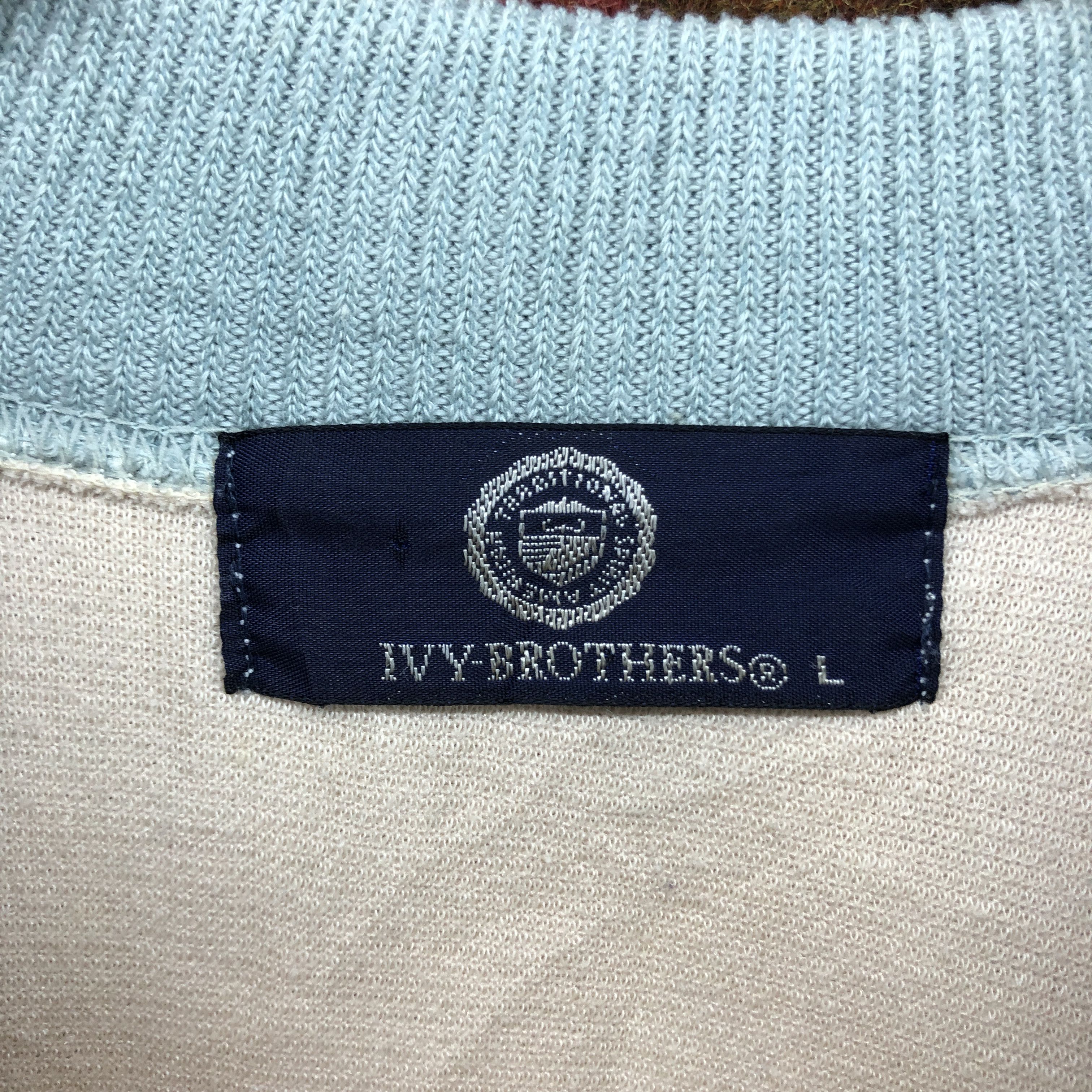 Japanese Brand IVY BROTHERS Crew Neck Sweatshirt #025-01 Size US M / EU 48-50 / 2 - 6 Thumbnail