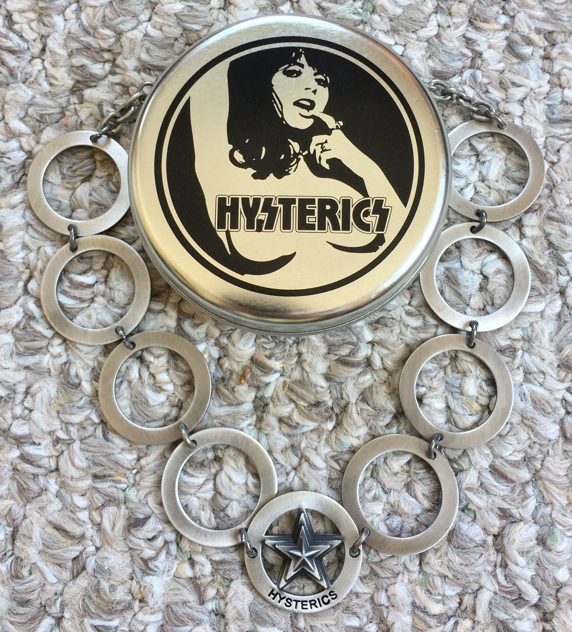 image of New Hysteric Glamour Star Necklace + Case in Silver, Women's