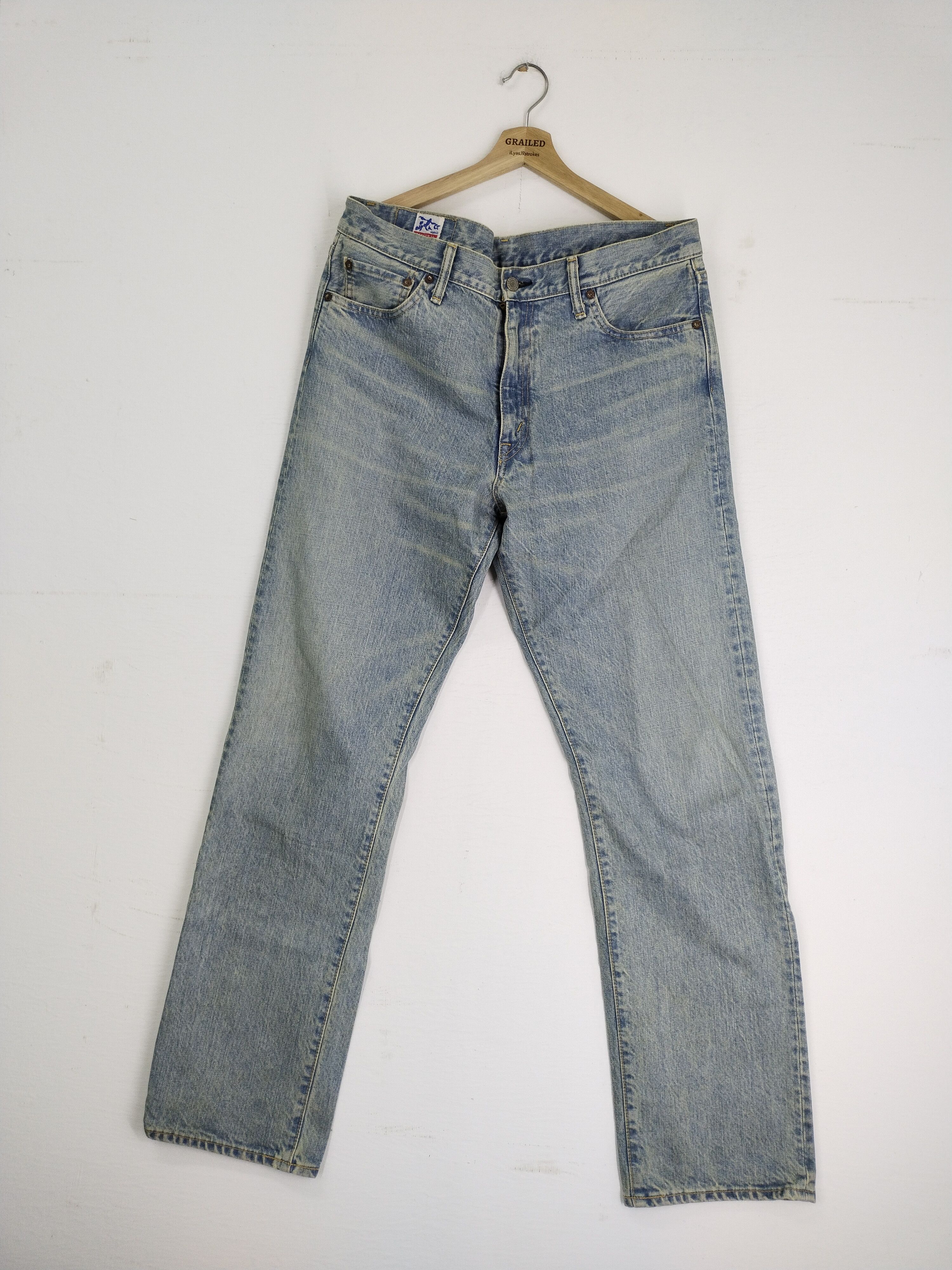 EIGHT-G × Japanese Brand × Vintage VINTAGE EIGHT G DISTRESSED DENIM RARE Size US 37 - 1 Thumbnail