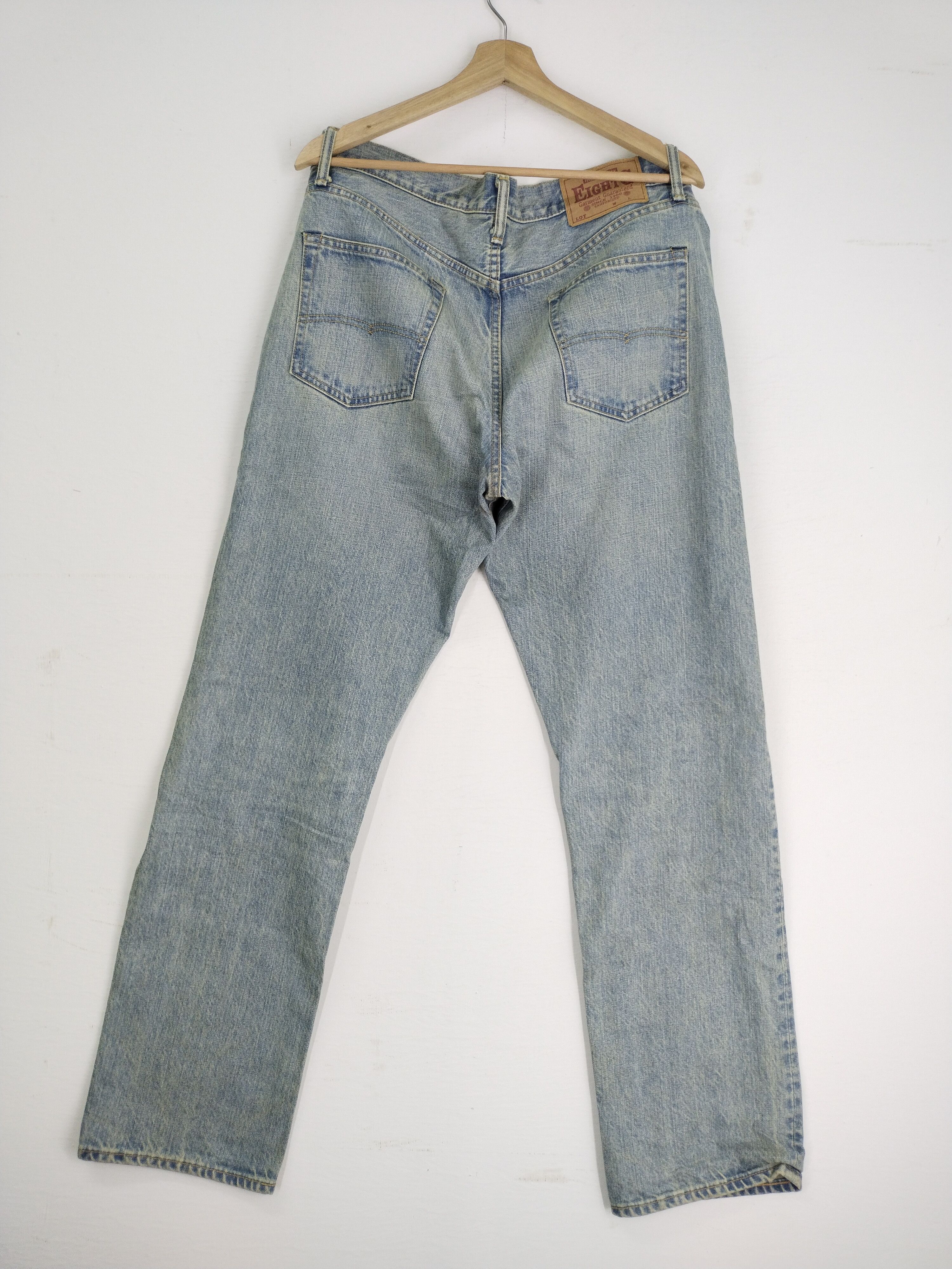 EIGHT-G × Japanese Brand × Vintage VINTAGE EIGHT G DISTRESSED DENIM RARE Size US 37 - 11 Thumbnail