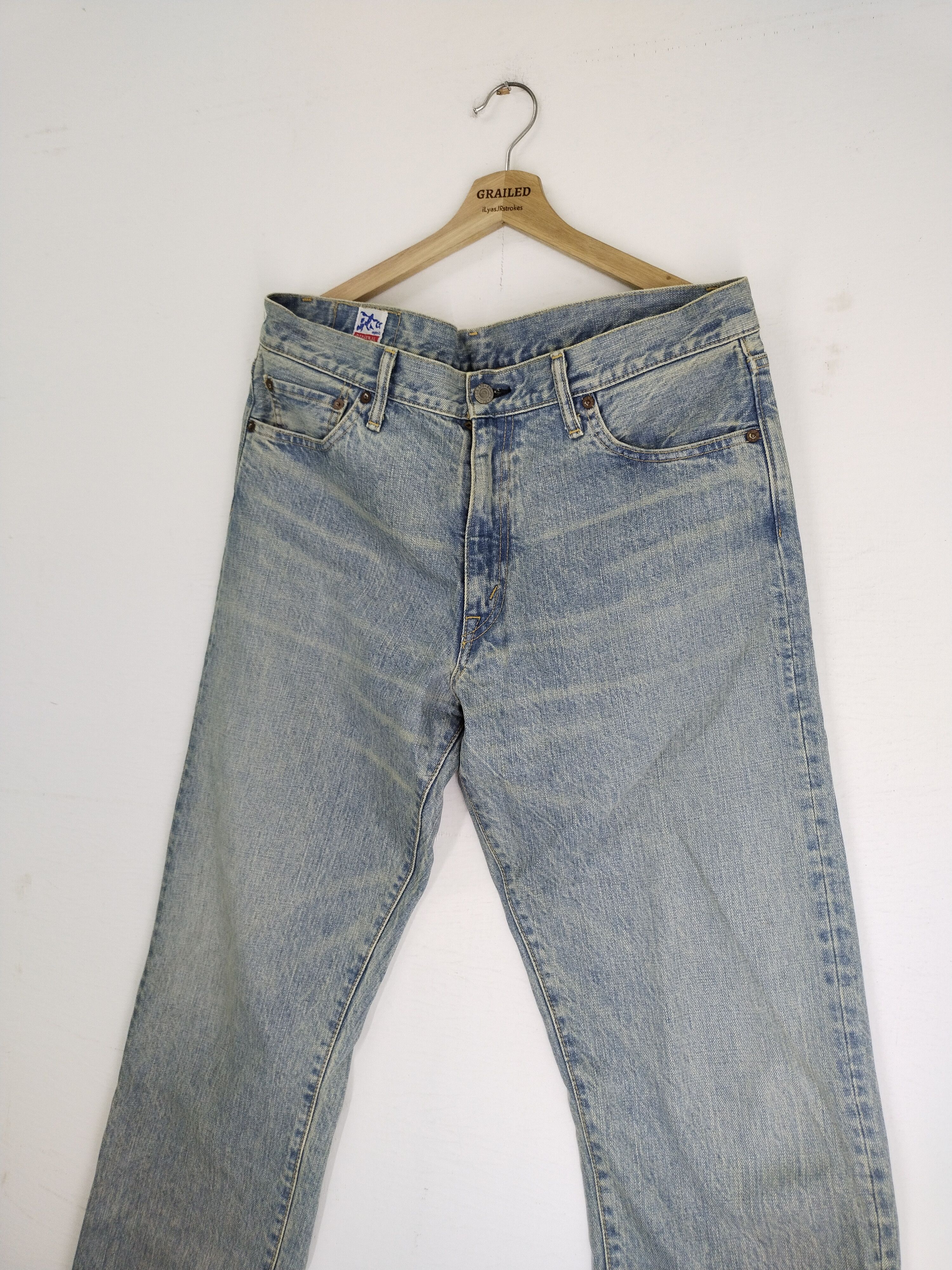 EIGHT-G × Japanese Brand × Vintage VINTAGE EIGHT G DISTRESSED DENIM RARE Size US 37 - 3 Thumbnail