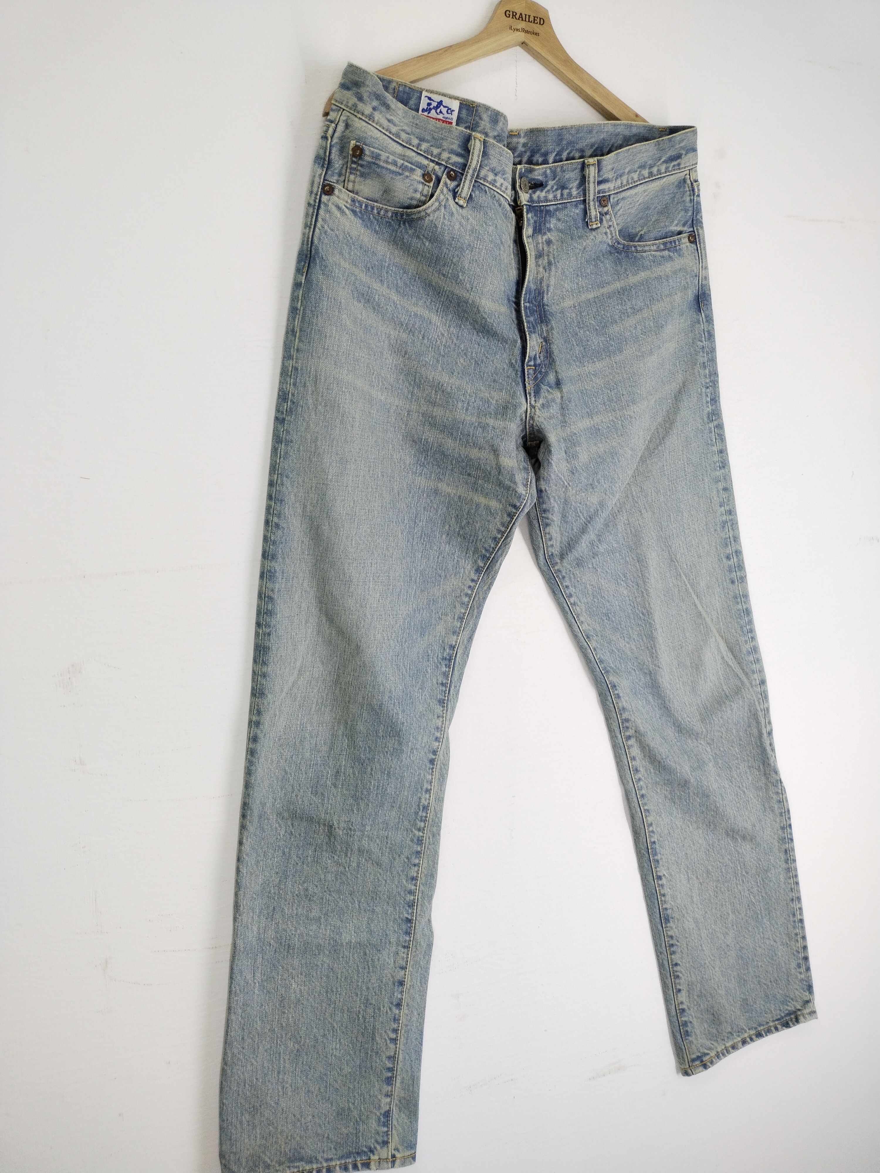 EIGHT-G × Japanese Brand × Vintage VINTAGE EIGHT G DISTRESSED DENIM RARE Size US 37 - 4 Thumbnail