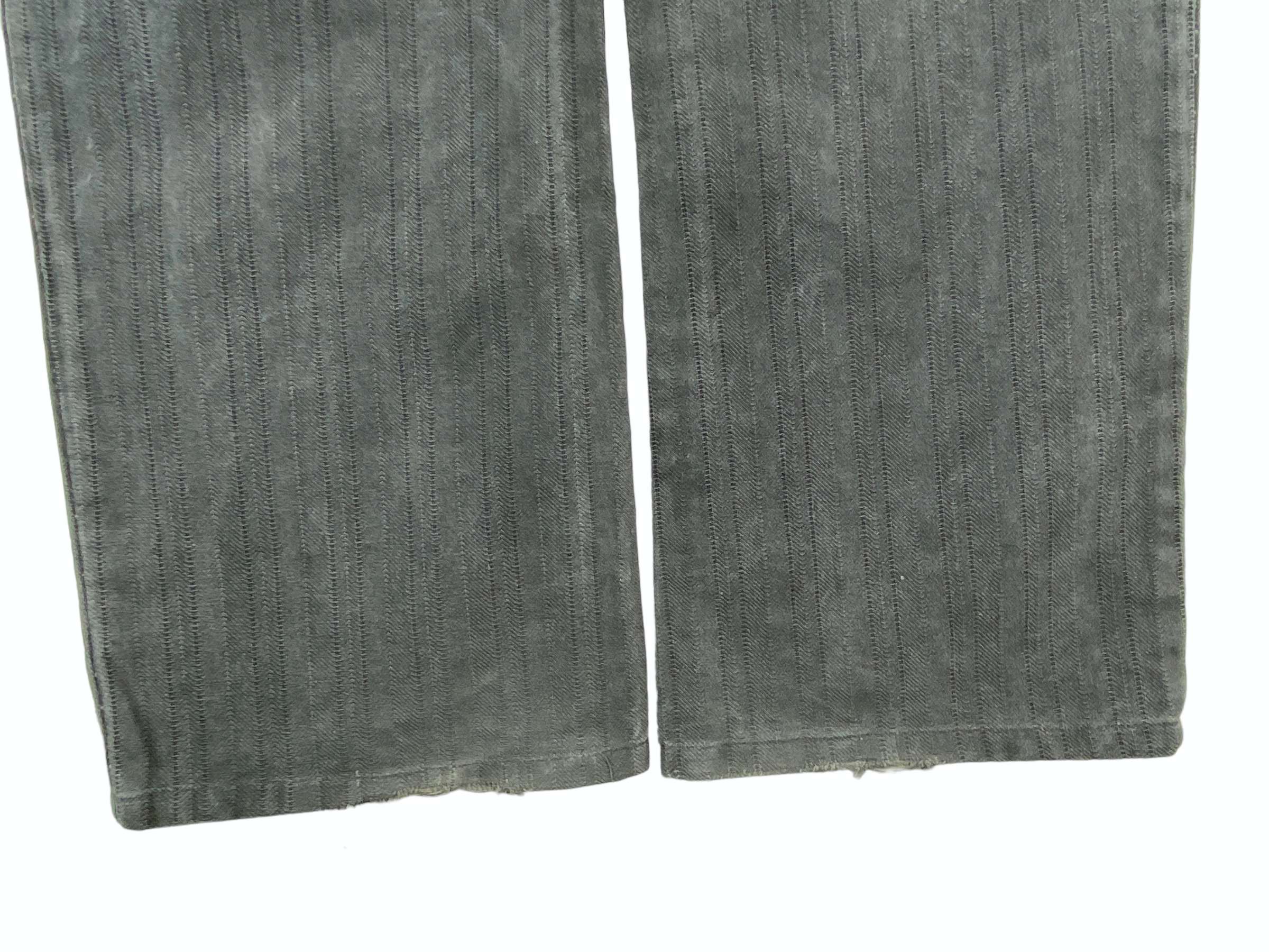 Japanese Brand Oilcake Stripes Pants Gray Vintage Jeans Size 26" / US 2 / IT 38 - 9 Thumbnail