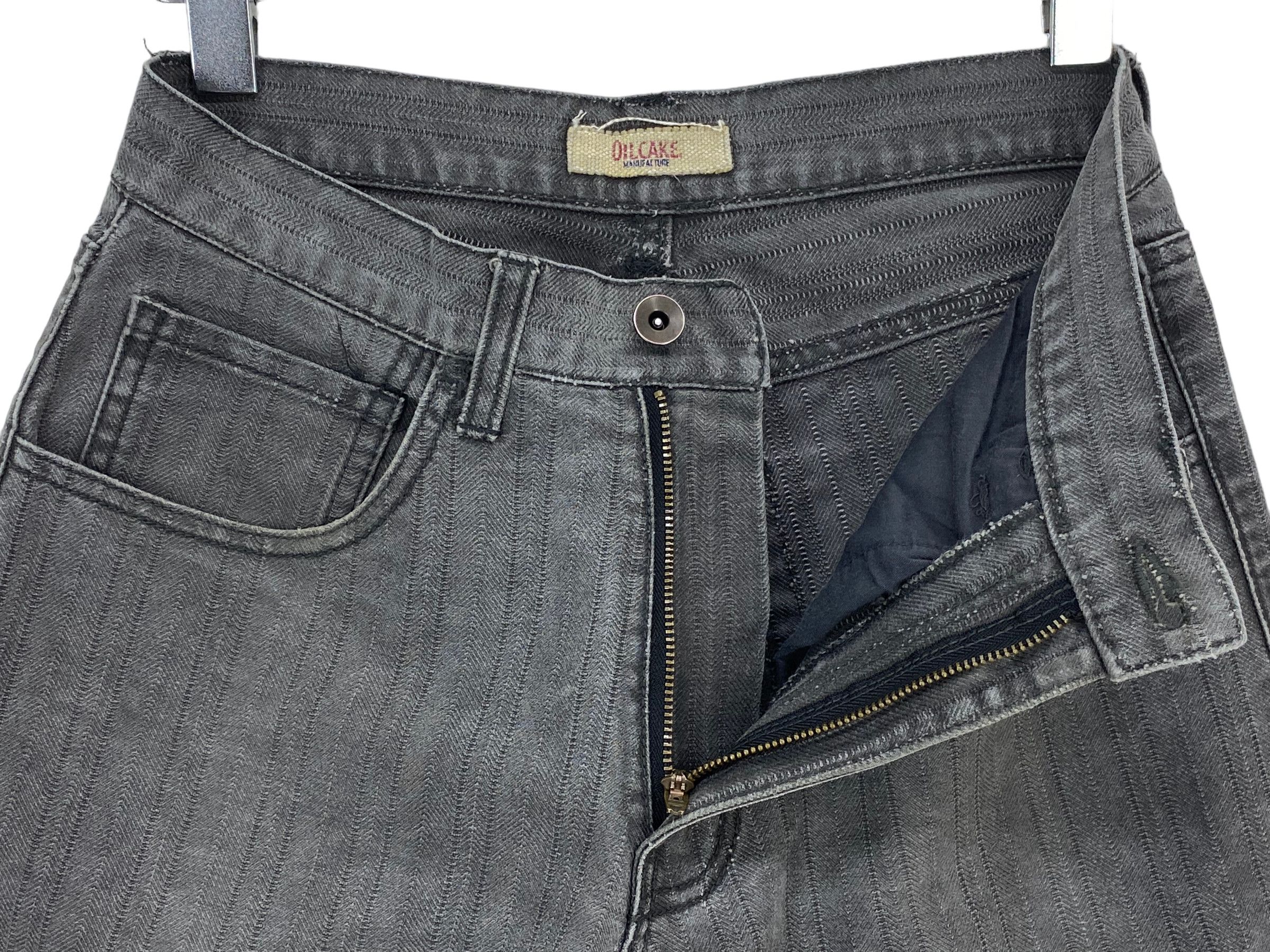 Japanese Brand Oilcake Stripes Pants Gray Vintage Jeans Size 26" / US 2 / IT 38 - 11 Thumbnail