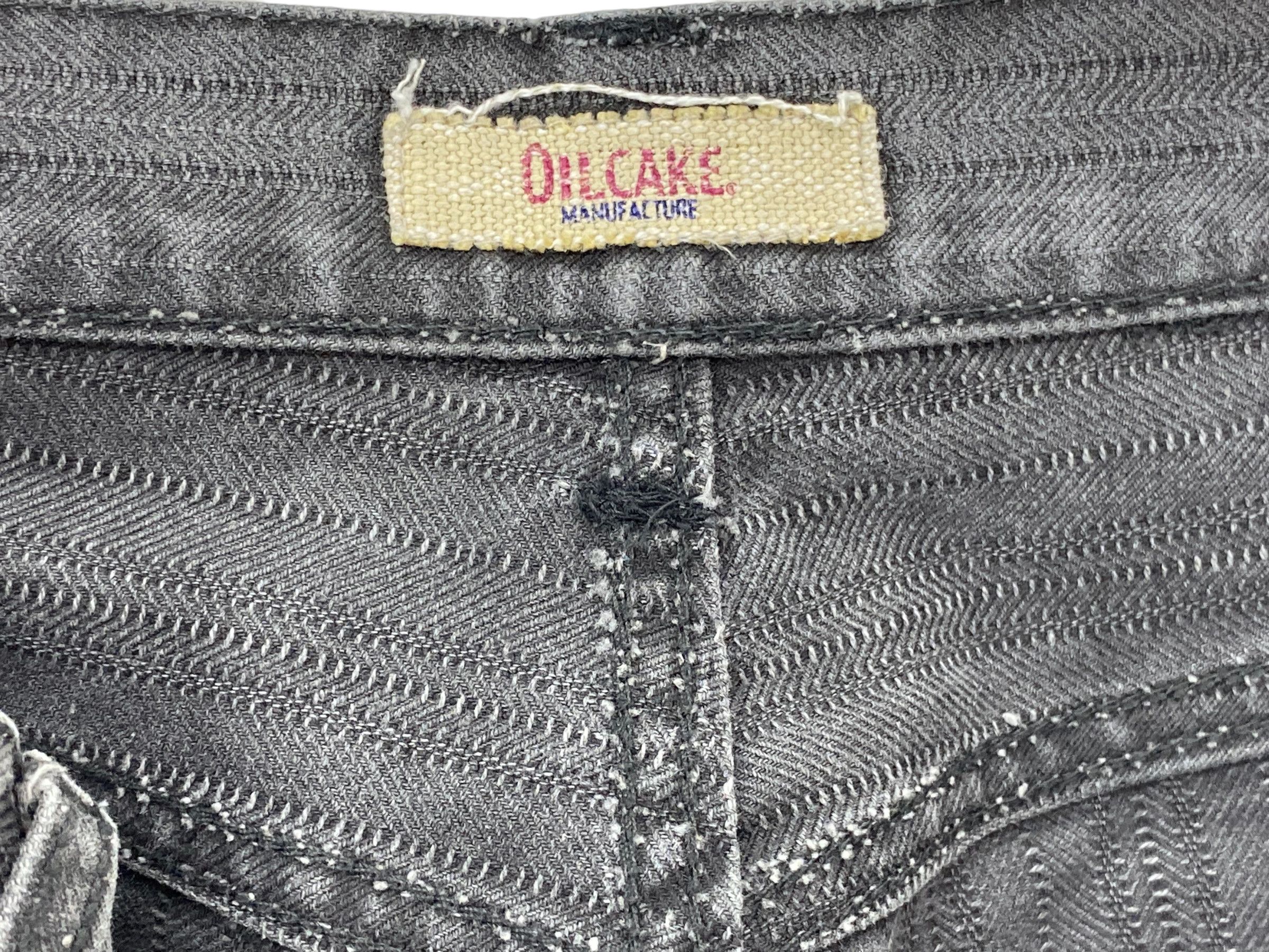 Japanese Brand Oilcake Stripes Pants Gray Vintage Jeans Size 26" / US 2 / IT 38 - 13 Thumbnail