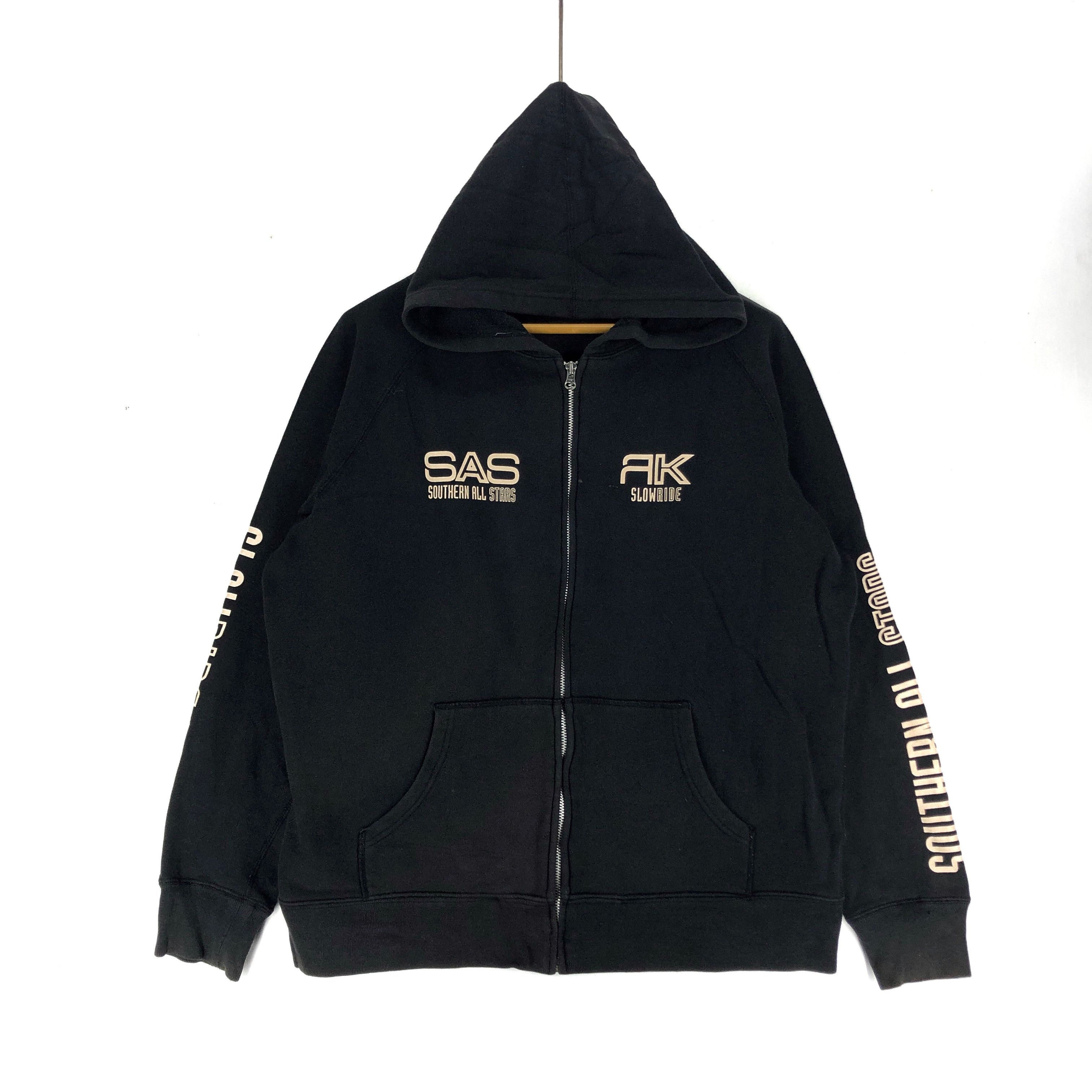 image of Russ K X Sas Zipper Hoodie 2064-70 in Black, Men's (Size XL)
