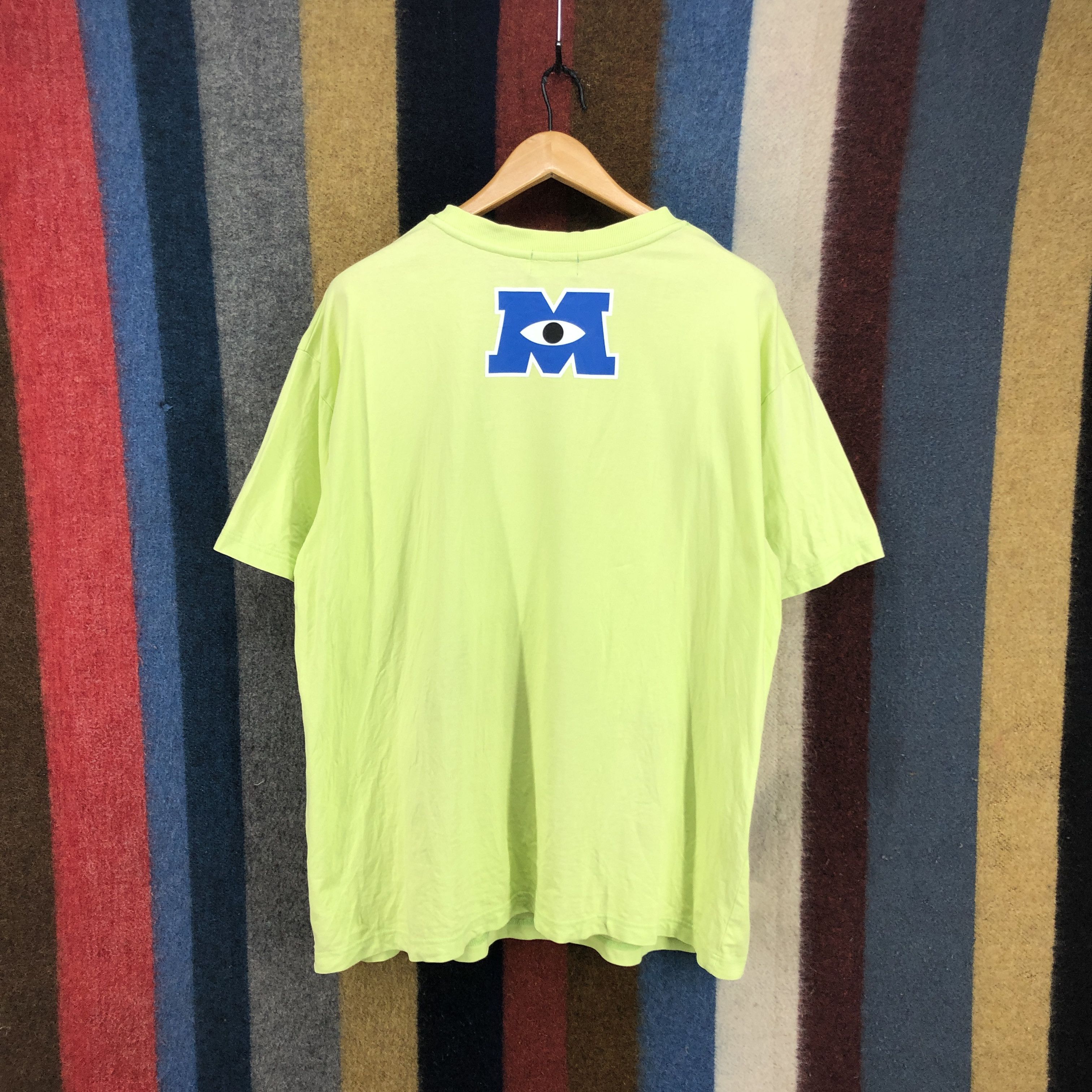 Cartoon Network MONSTER INC MIKE The One Eye Green Crew Neck T Shirt #0591/Y Size US XL / EU 56 / 4 - 9 Thumbnail