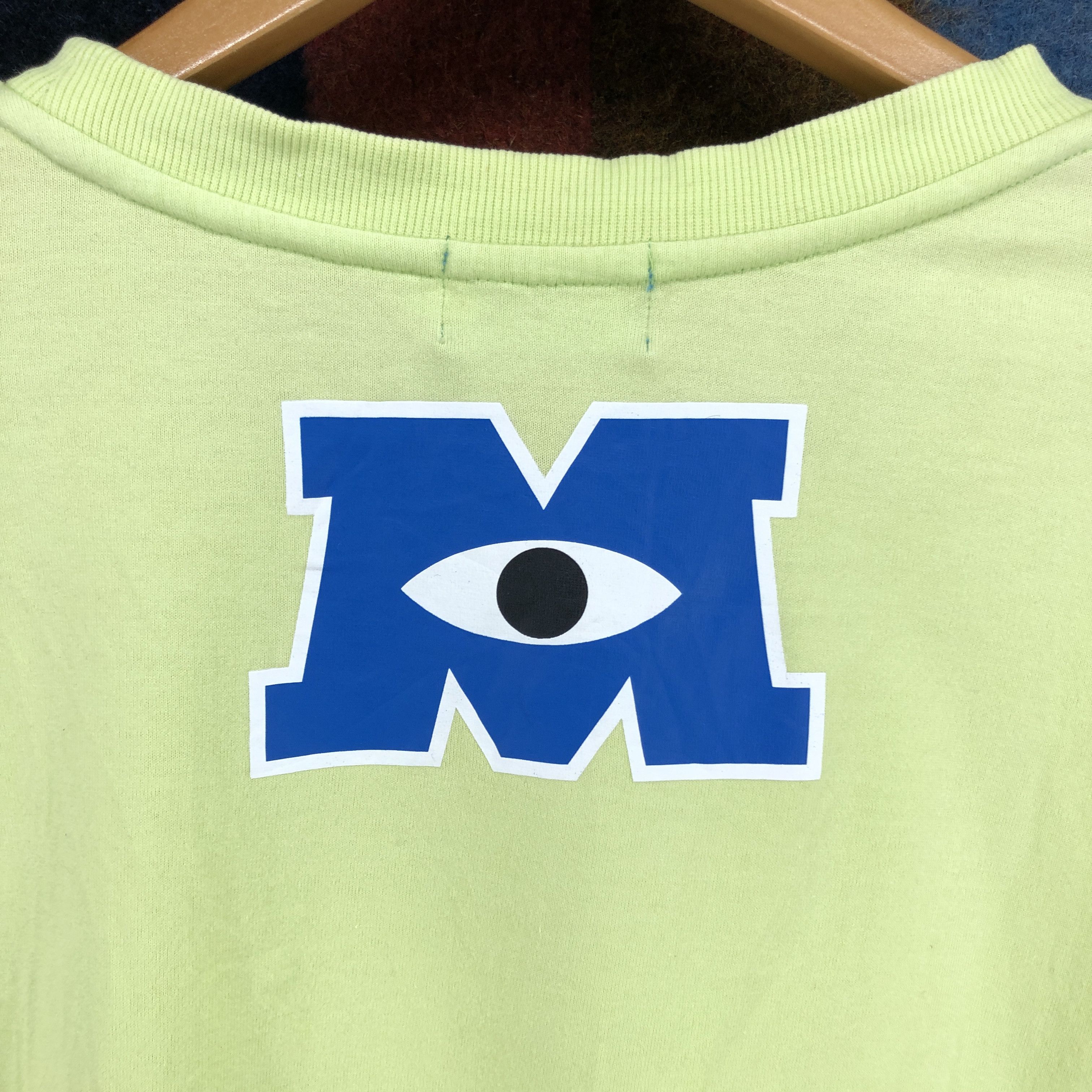 Cartoon Network MONSTER INC MIKE The One Eye Green Crew Neck T Shirt #0591/Y Size US XL / EU 56 / 4 - 10 Thumbnail
