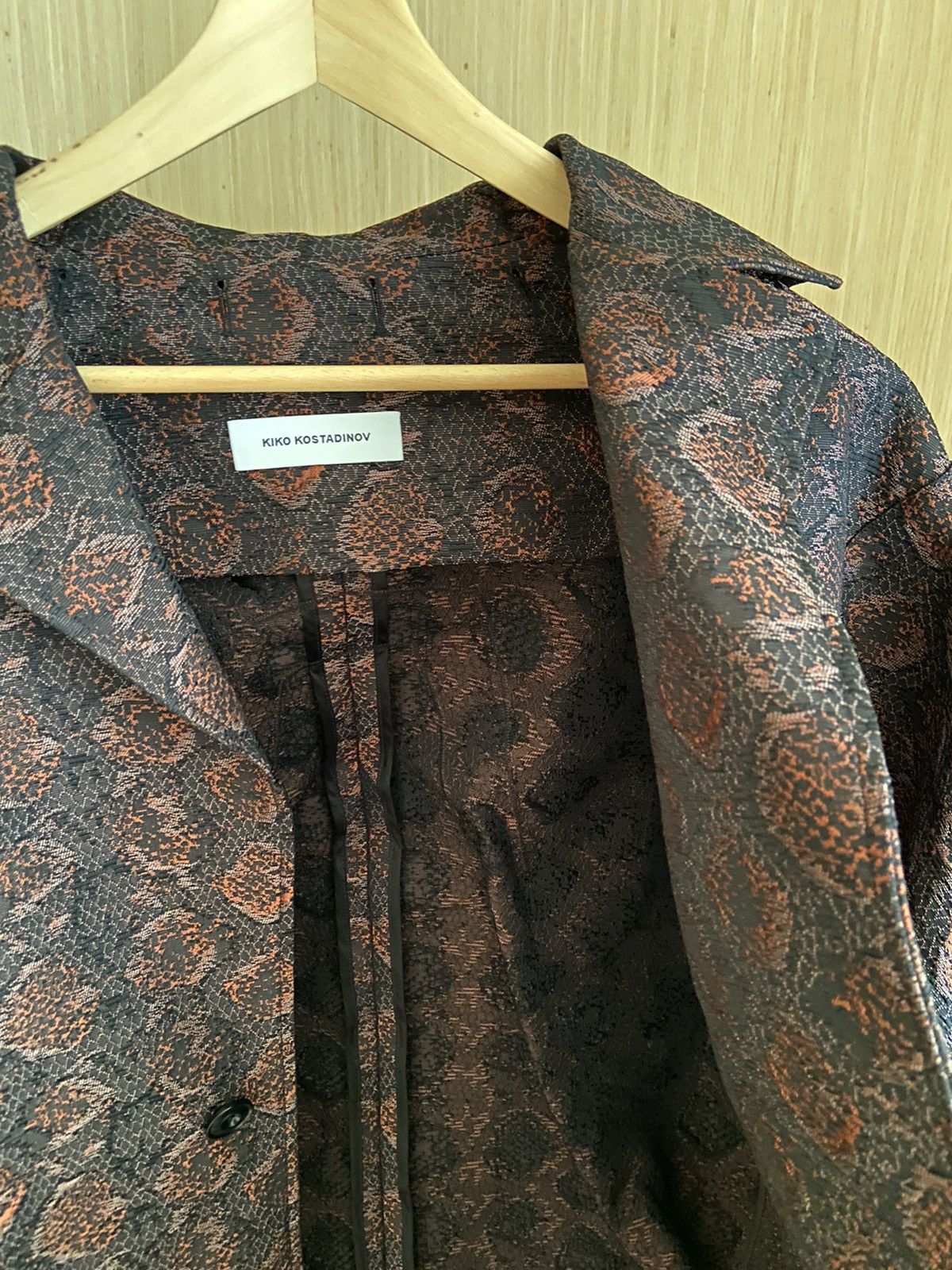 ジャケット・アウター Kiko Kostadinov Snakeskin Lahti Coat Kiko Kostadinov Snakeskin Lahti Coat