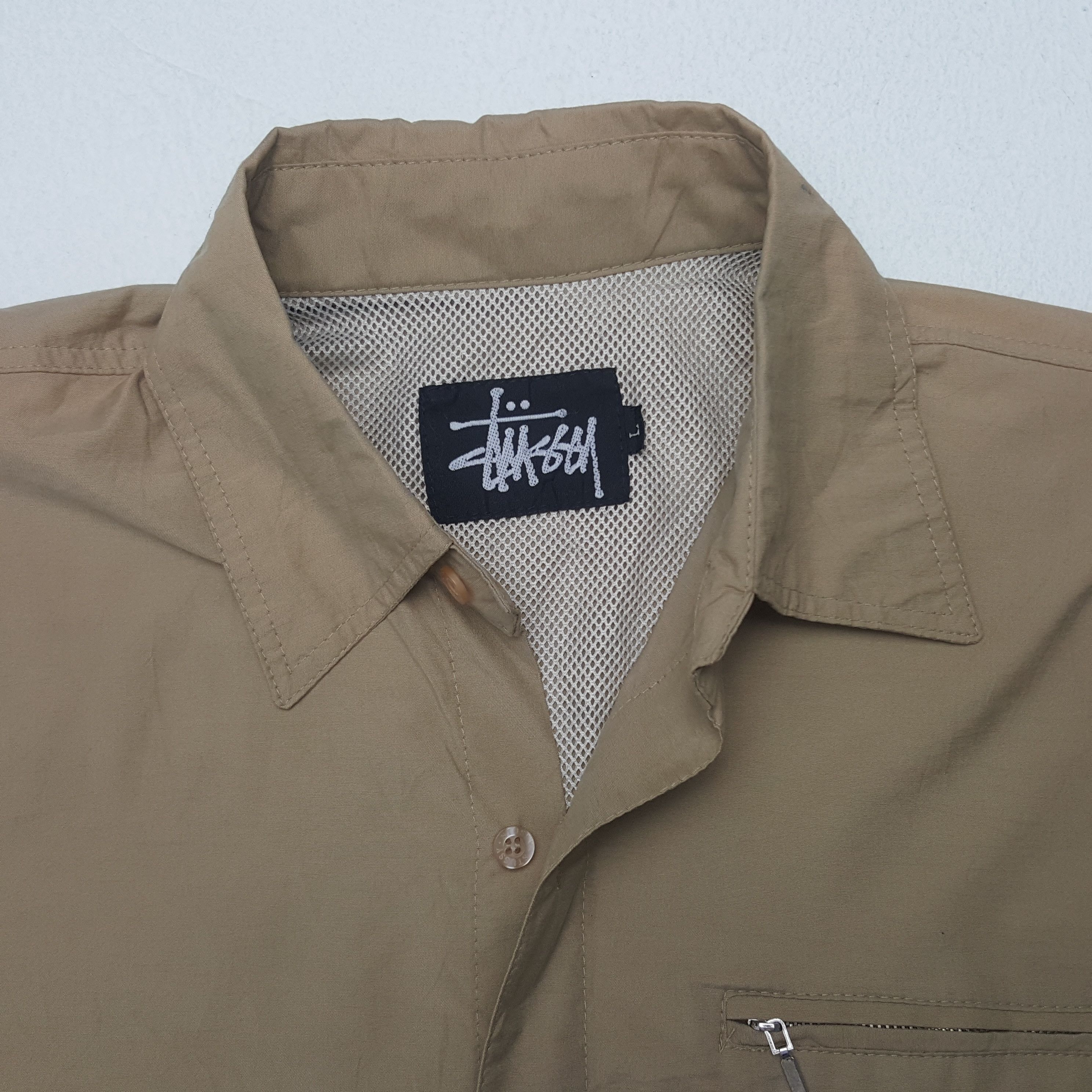 Stussy × Vintage Vintage Stussy Streetwear Logo Design Windbreaker Jacket Size US L / EU 52-54 / 3 - 5 Thumbnail