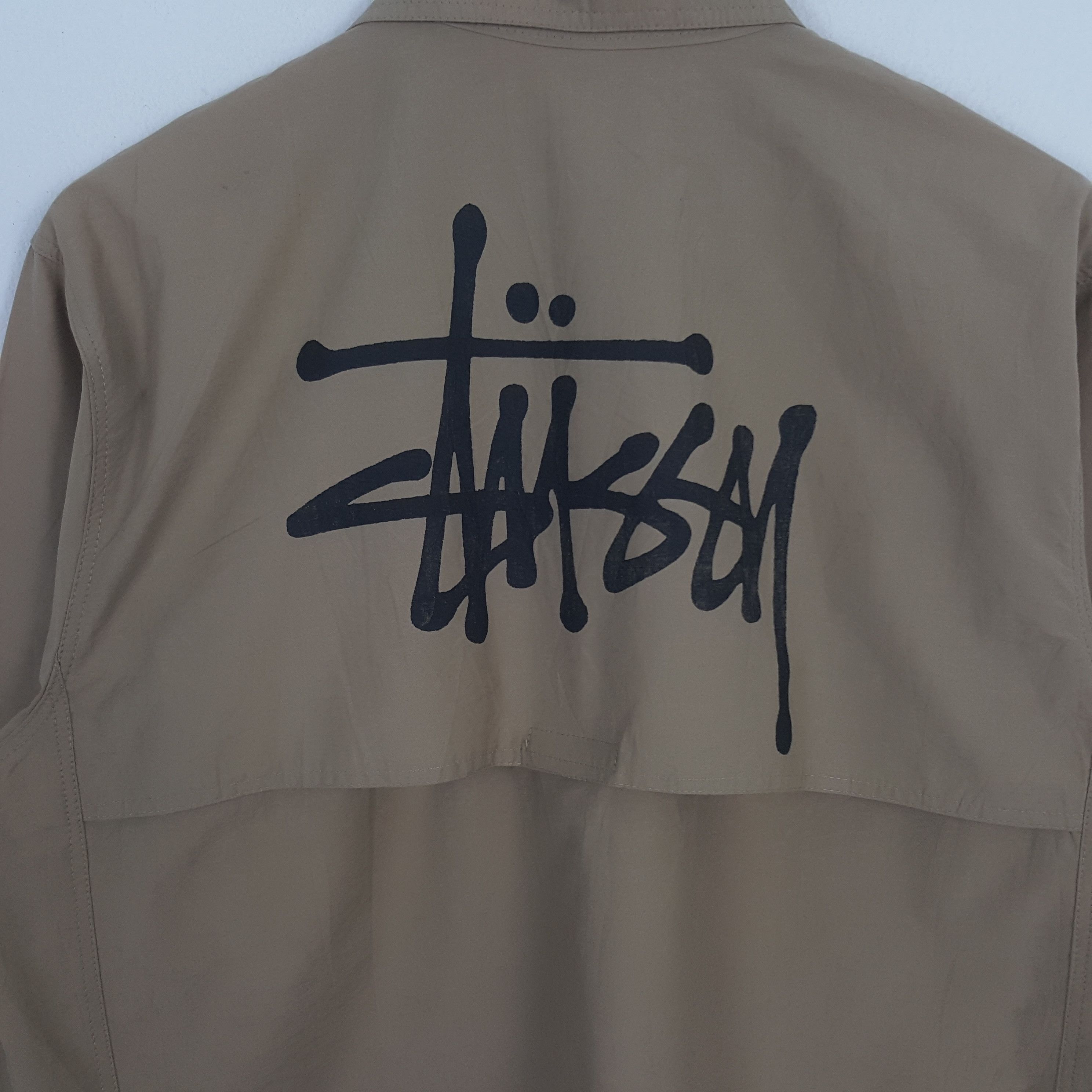 Stussy × Vintage Vintage Stussy Streetwear Logo Design Windbreaker Jacket Size US L / EU 52-54 / 3 - 2 Thumbnail