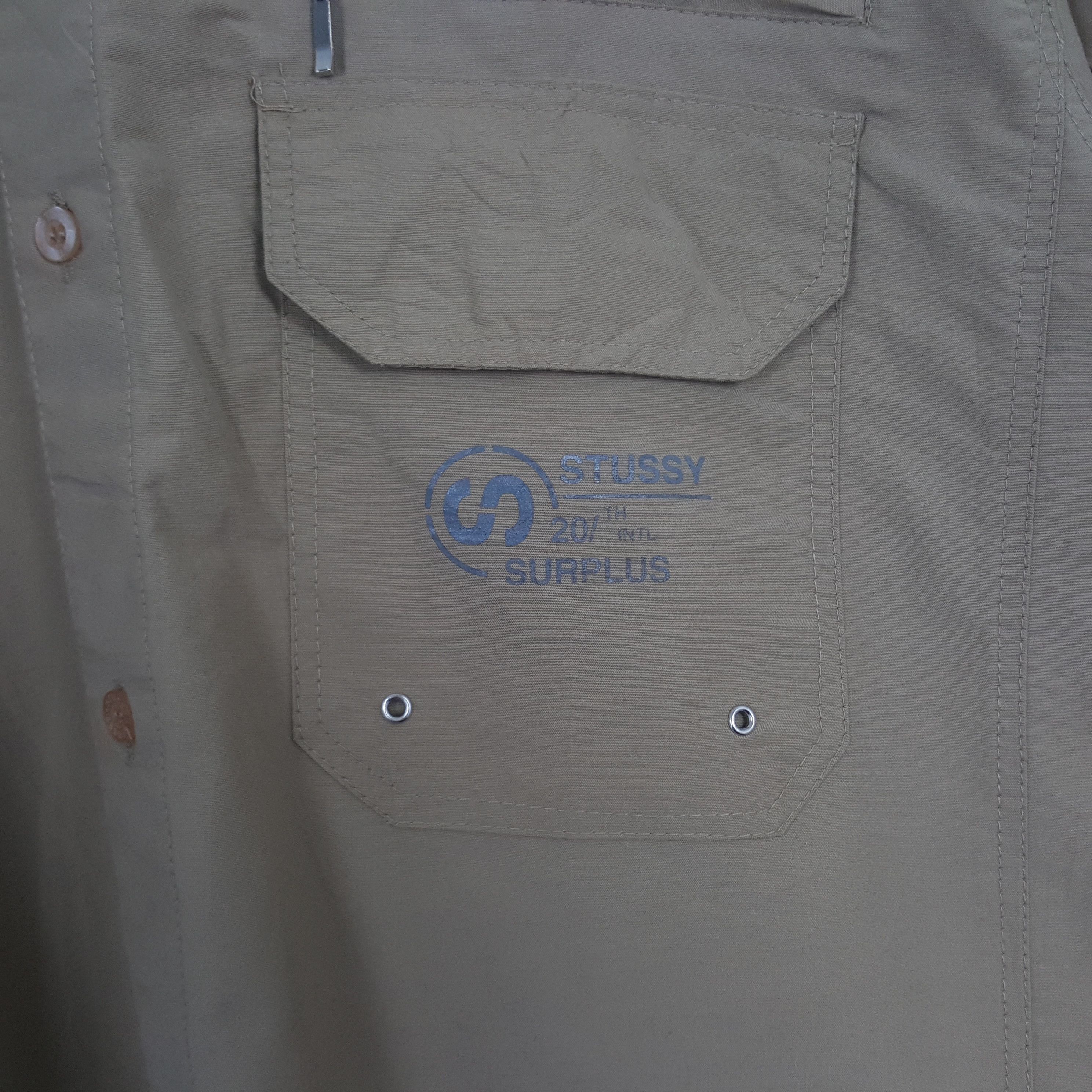 Stussy × Vintage Vintage Stussy Streetwear Logo Design Windbreaker Jacket Size US L / EU 52-54 / 3 - 4 Thumbnail