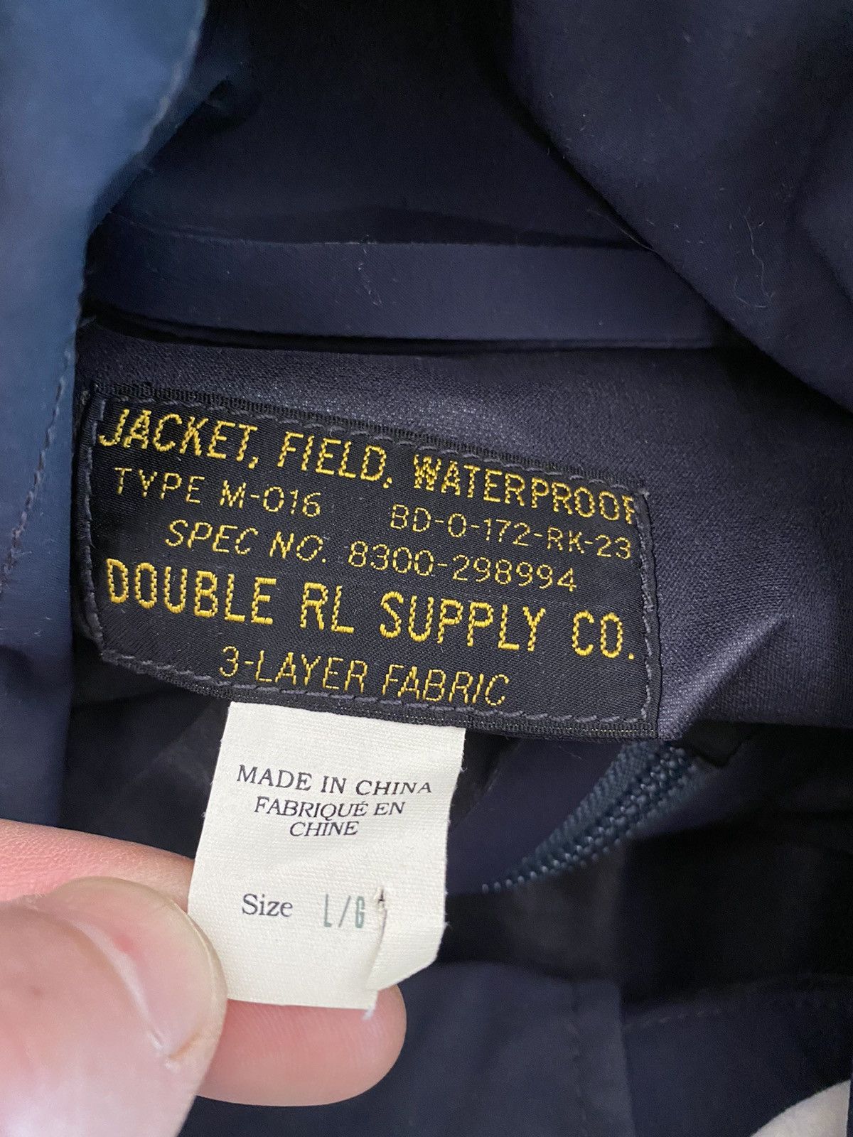 RRL Ralph Lauren RRL 3 Layer Waterproof Jacket W Hood Size US L / EU 52-54 / 3 - 7 Thumbnail