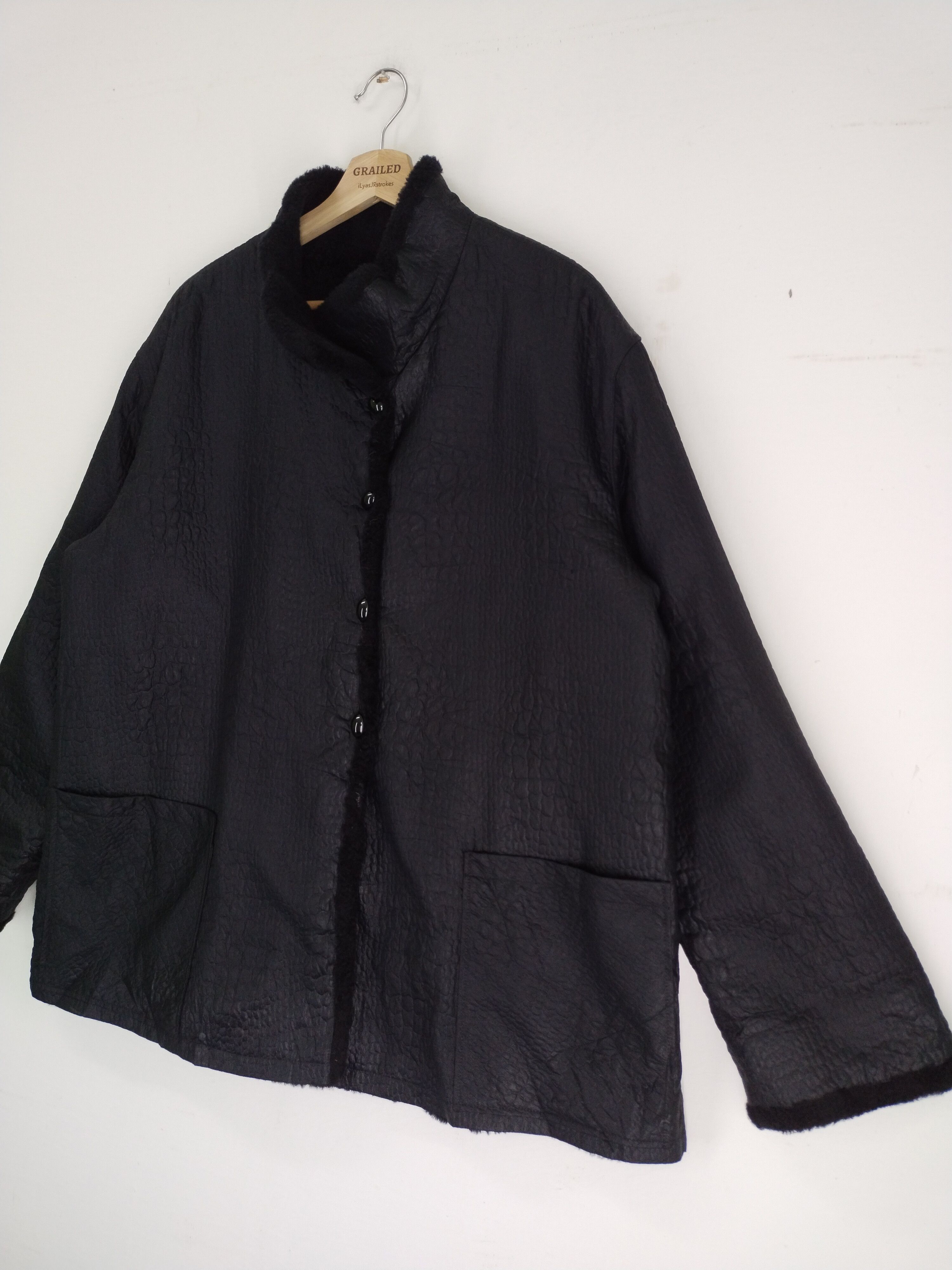 Japanese Brand × Vintage Vintage Emba International Reversible Fur Coat Jacket Size US L / EU 52-54 / 3 - 9 Thumbnail