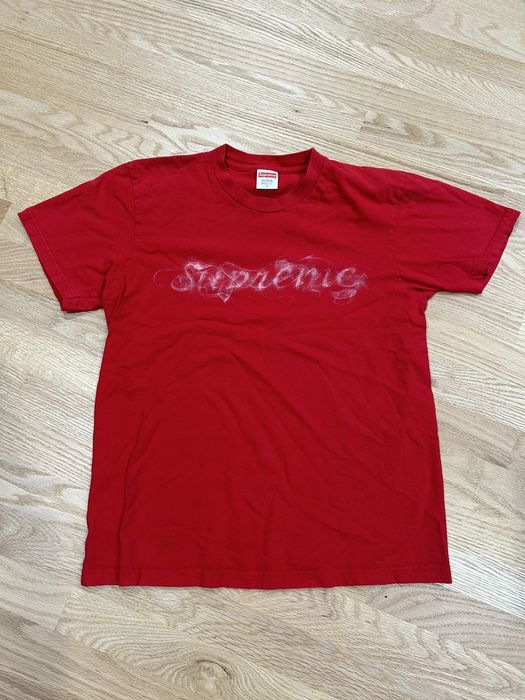 Supreme smoke 2024 tee red